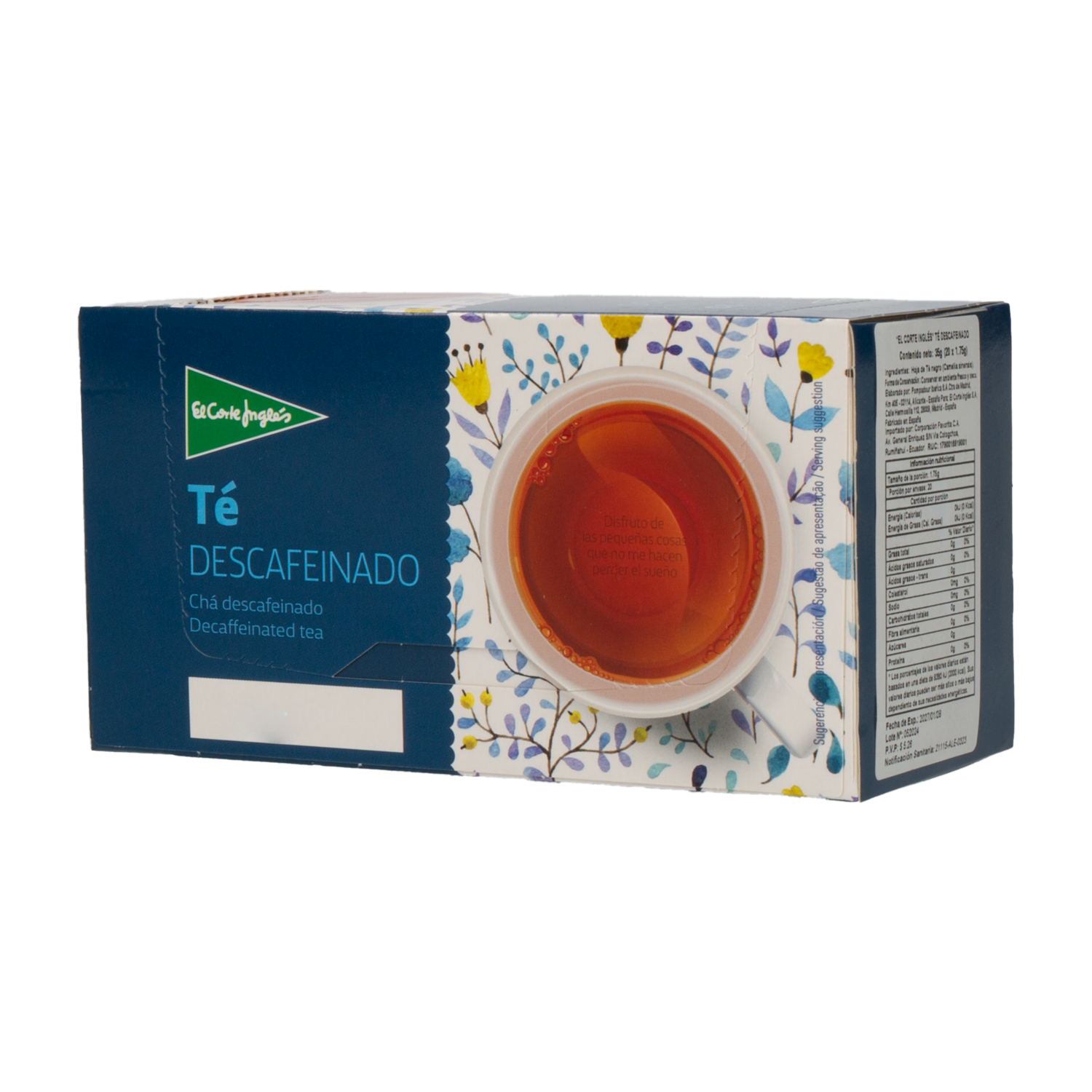 Té Descafeinado EL CORTE INGLÉS 35 G