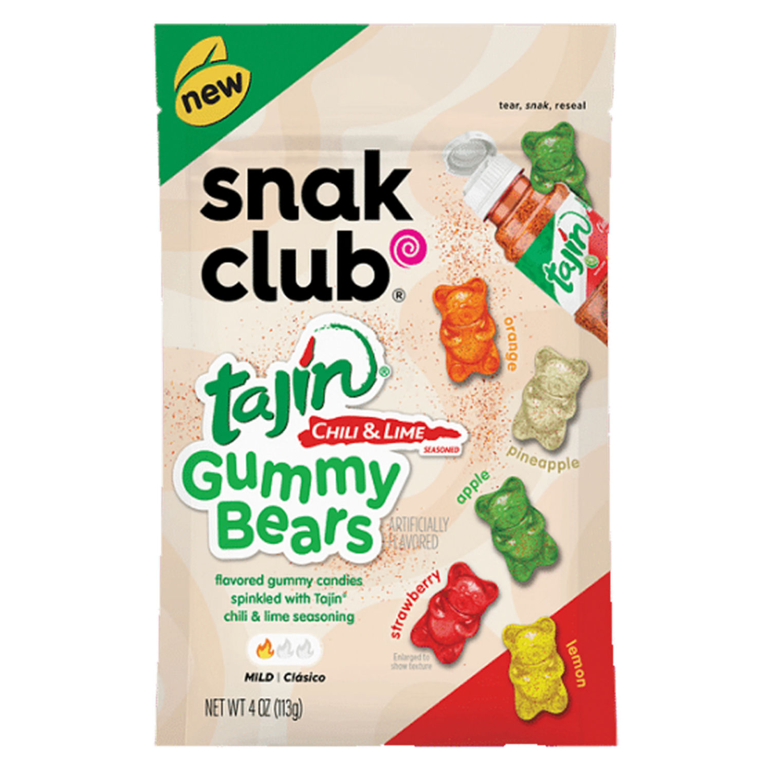 Gomitas De Sabores Con Chili Y Tajín SNAK CLUB TAJIN 113 G