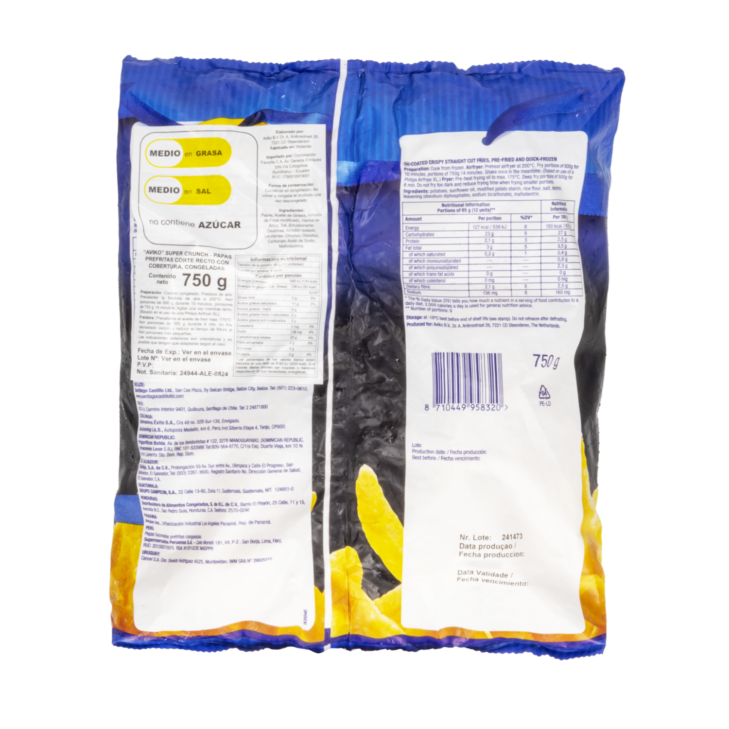 Papas Super Crunch AVIKO 750 G
