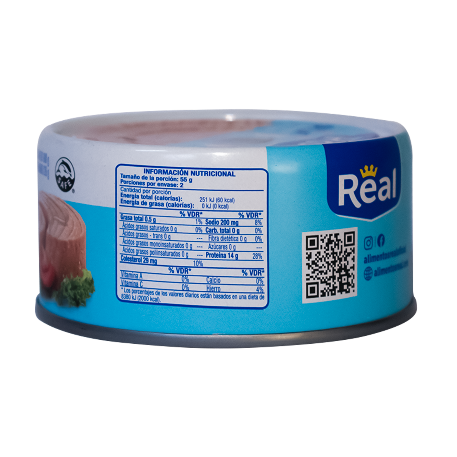 Atún Lomitos En Agua REAL 180 G