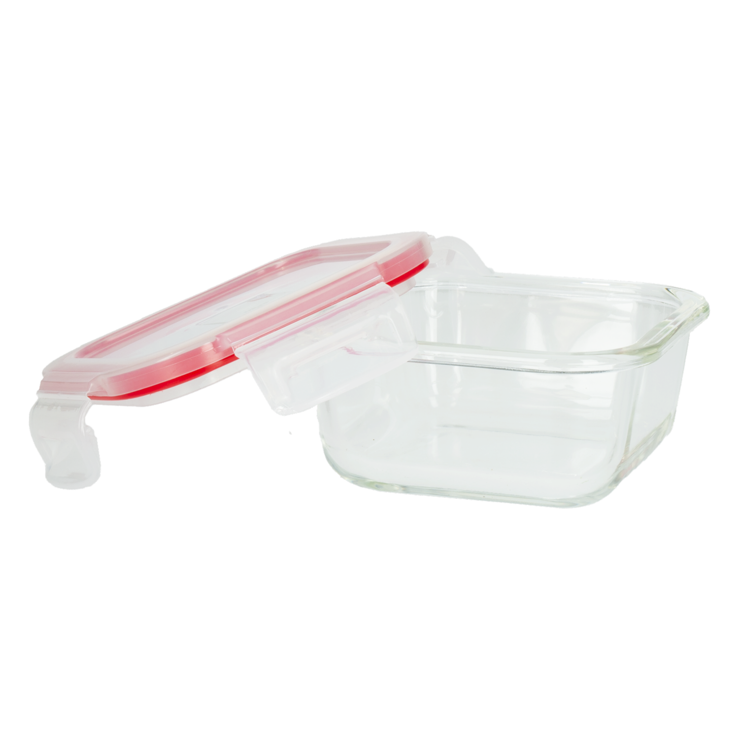 Refractario Hermético Con Válvula Rojo Claro FREE HOME Rectangular