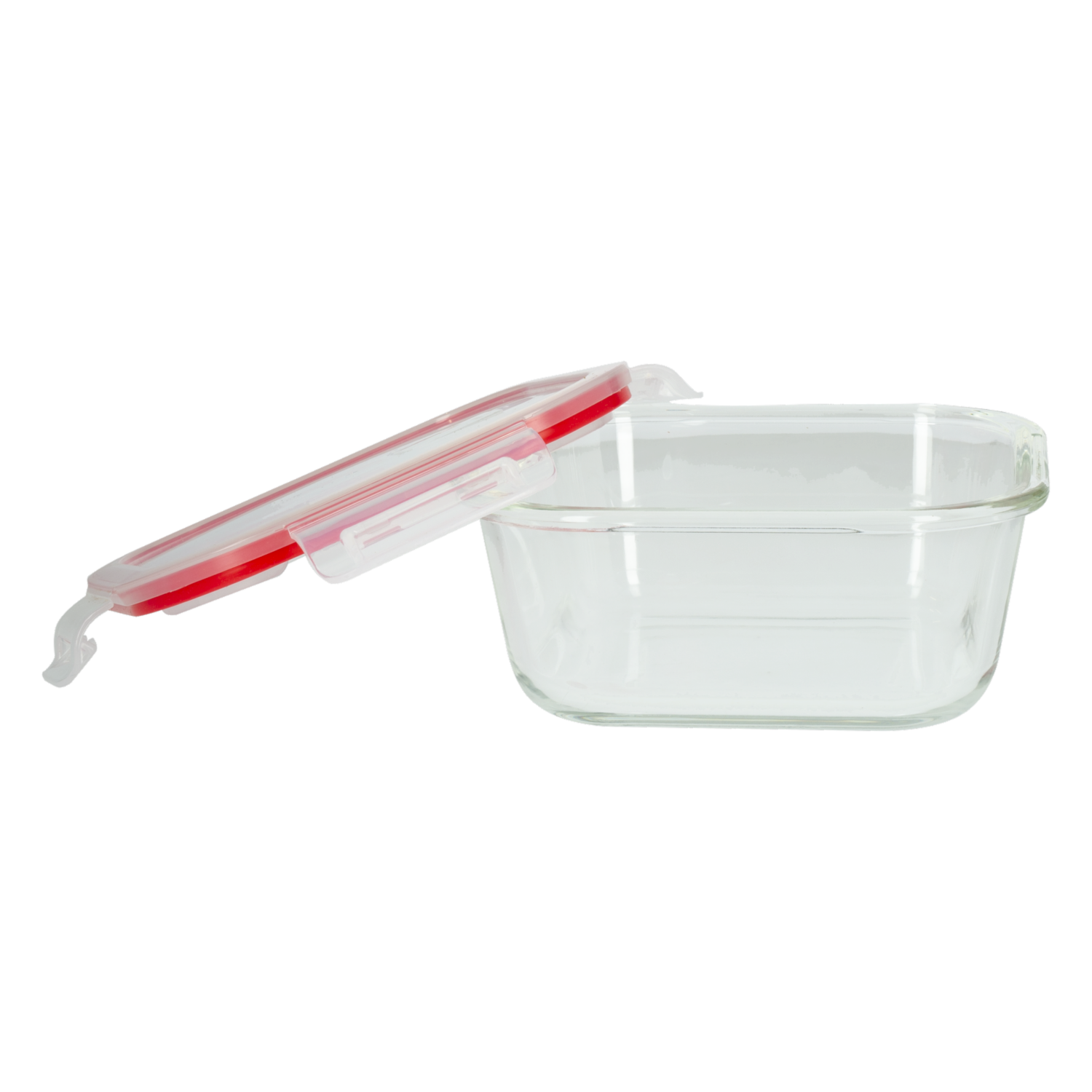 Refractario Hermético Con Válvula Rojo Claro FREE HOME Rectangular