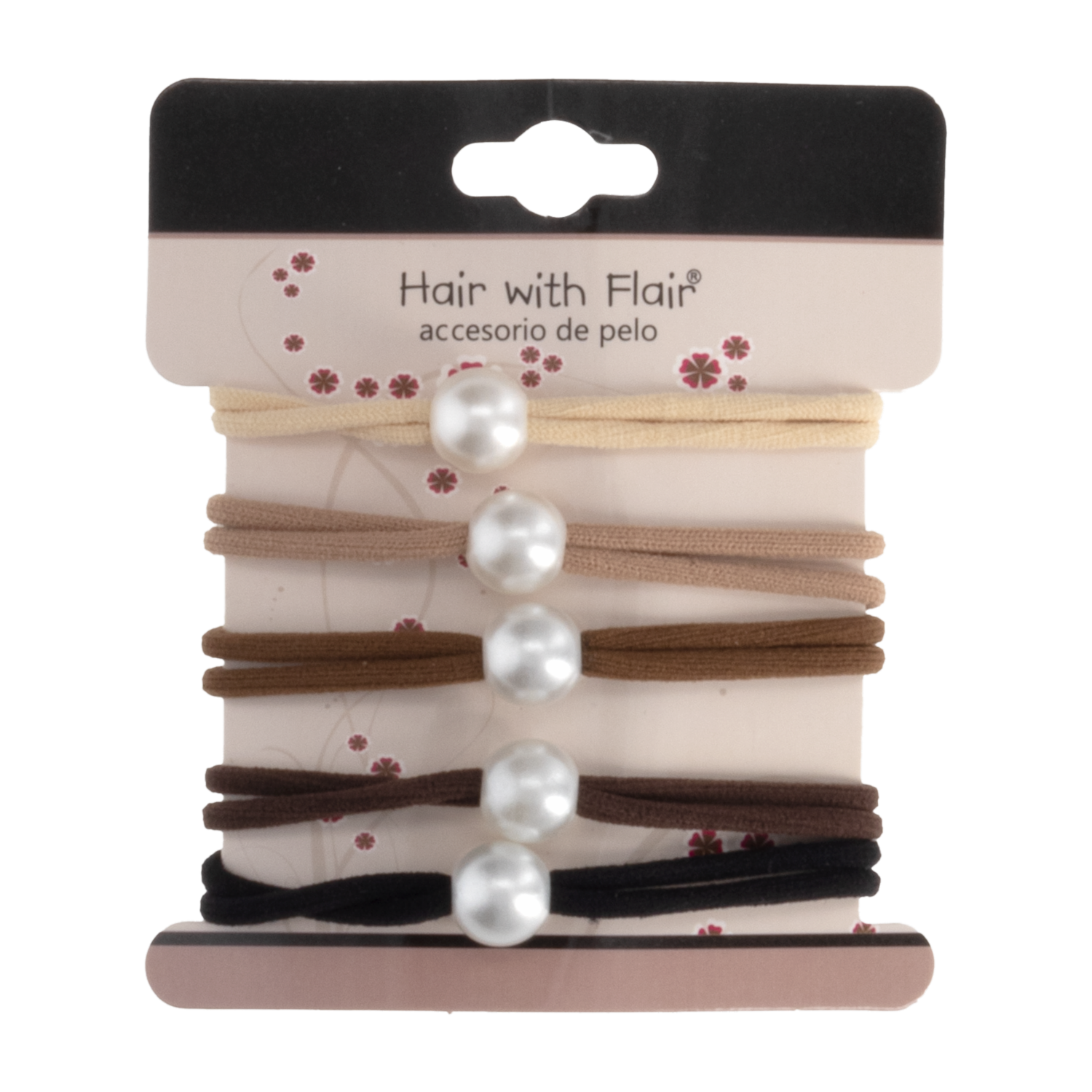 Vinchas De Cabello Tipo Ligas Perlas Blancas Y Colores HAIR WITH FLAIR Unidad
