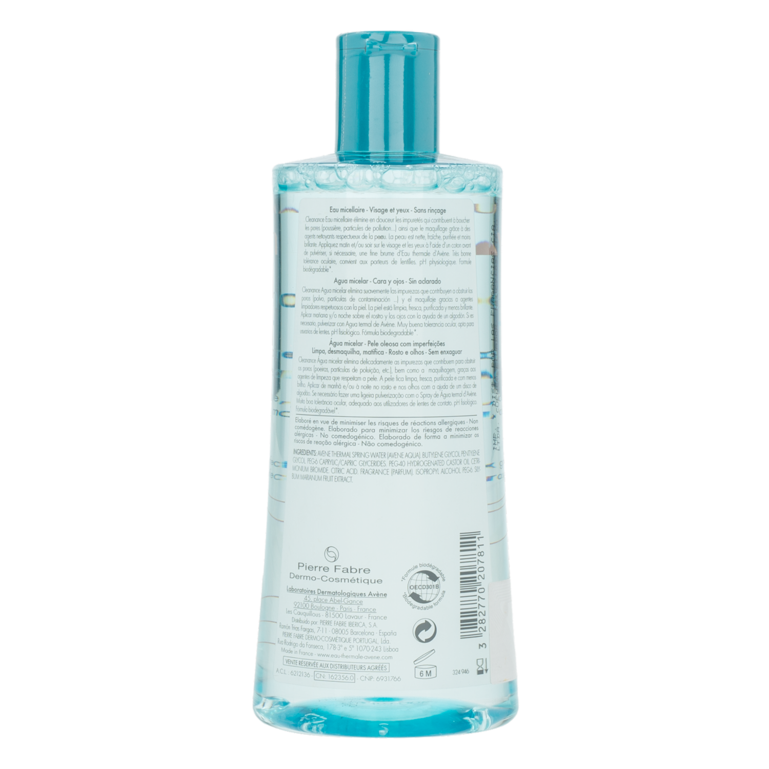 Agua Micelar Cleanance Para Piel Grasa AVÈNE 400 Ml