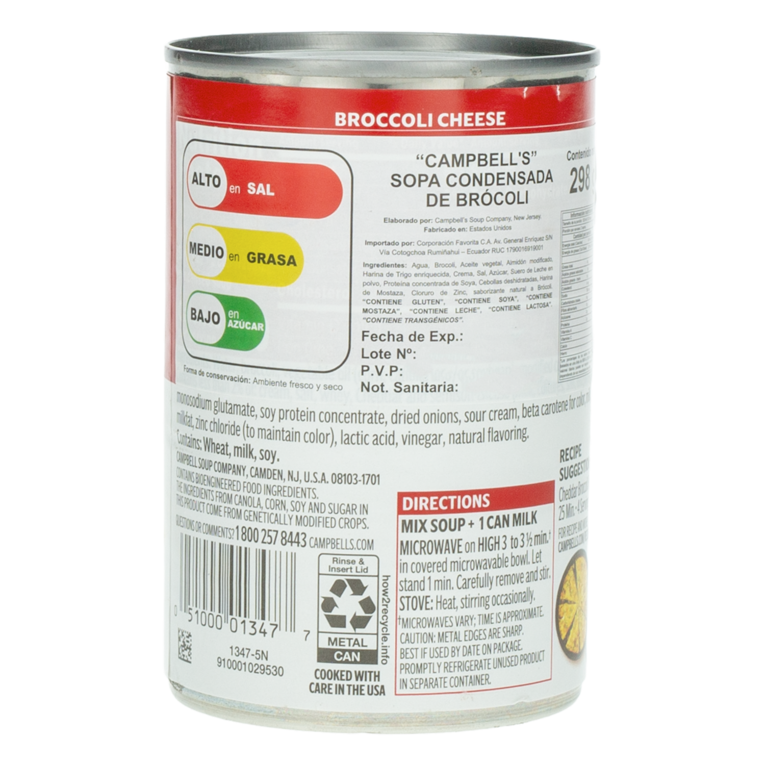 Sopa Lista De Brócoli CAMPBELLS 298 G