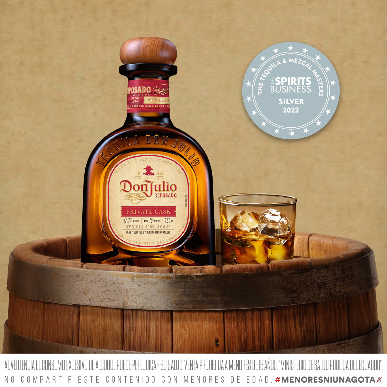 Tequila Reposado DON JULIO 750 Ml