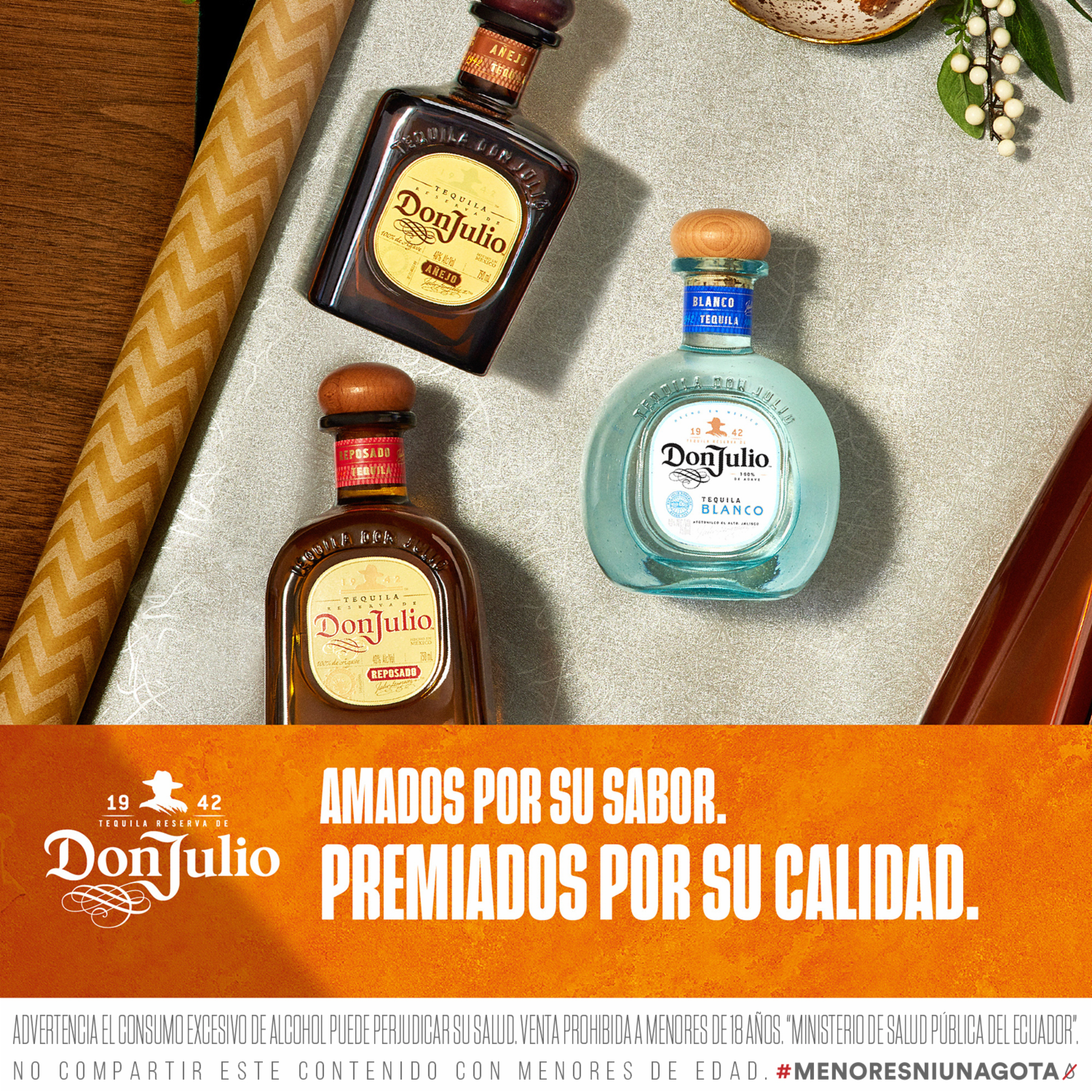 Tequila Reposado DON JULIO 750 Ml