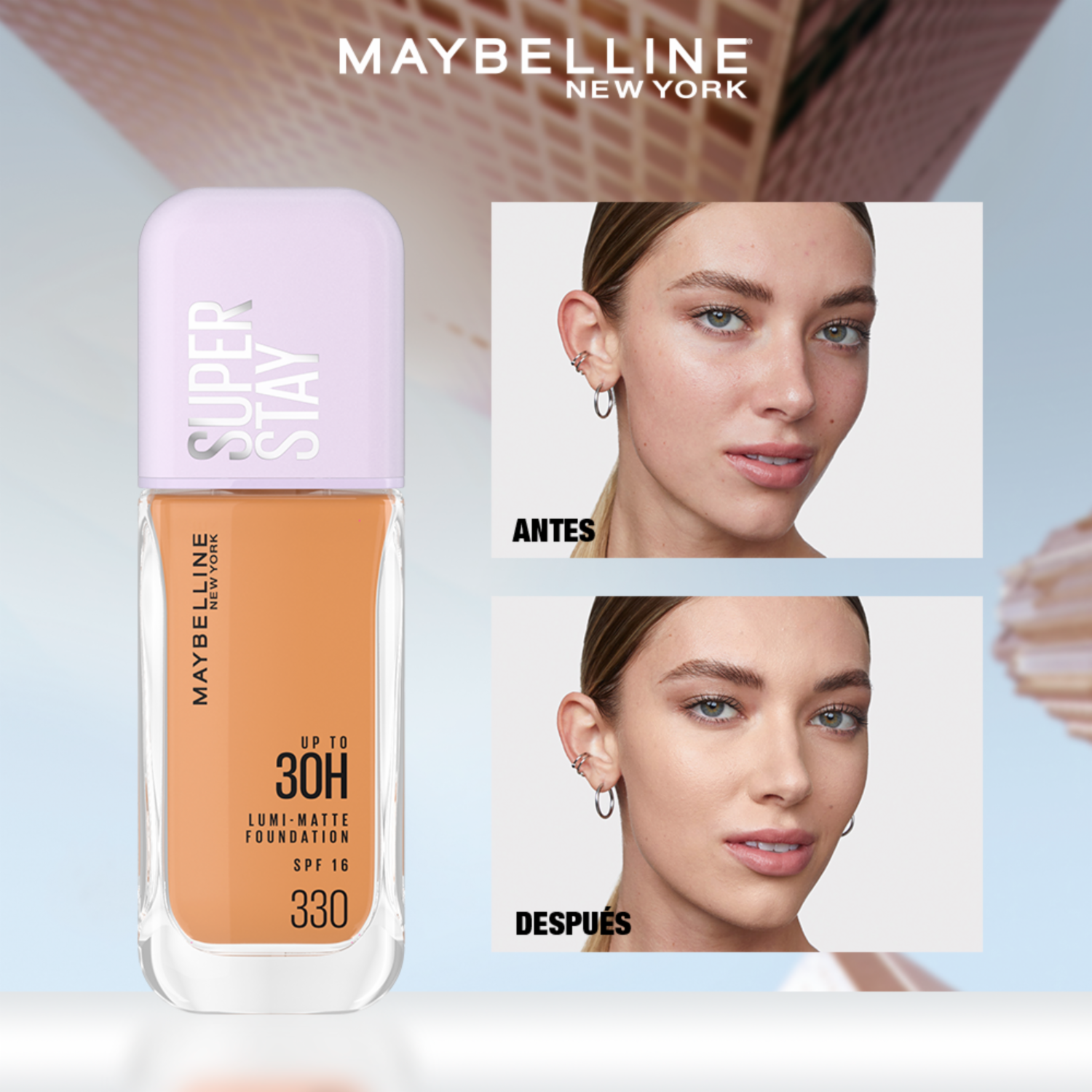 Base De Maquillaje Líquida Super Stay MAYBELLINE NEW YORK