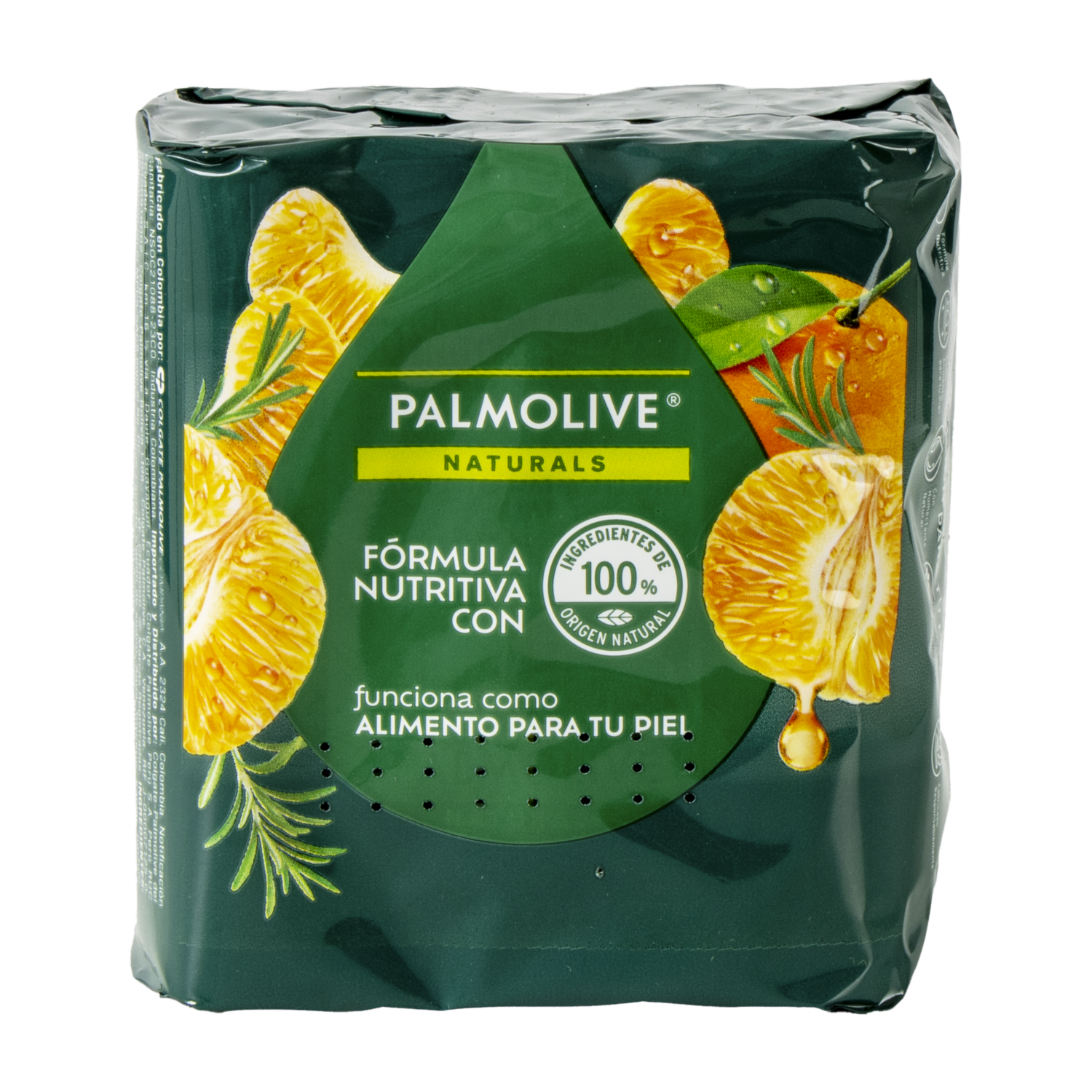 Jabón En Barra Mandarina Y Romero PALMOLIVE 3 X110 G