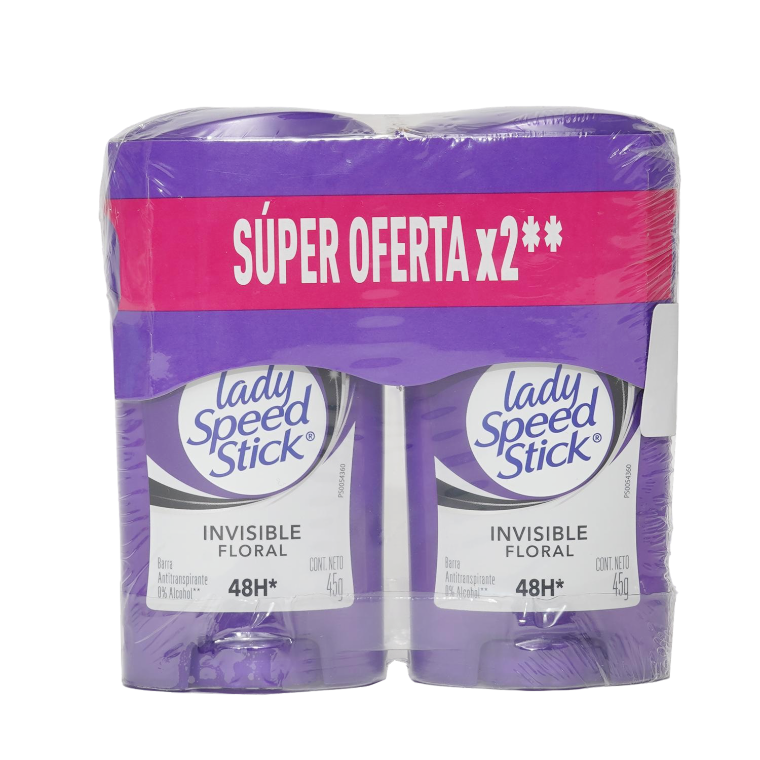 Desodorante En Barra Para Mujer Invisible Floral LADY SPEED STICK 2 X 45 G