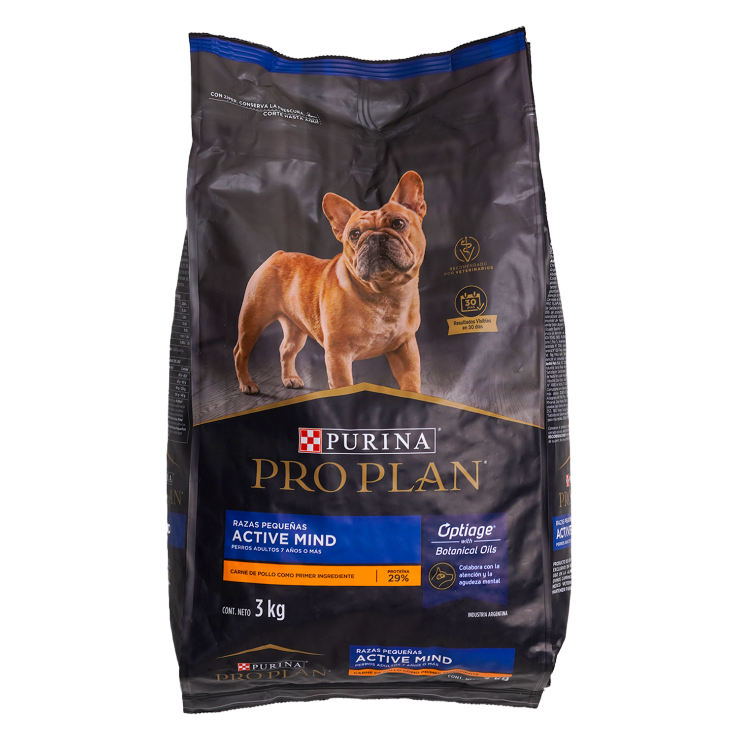 Alimento Para Perros Active Mind 7+ Razas Pequeñas PRO PLAN 3 Kg