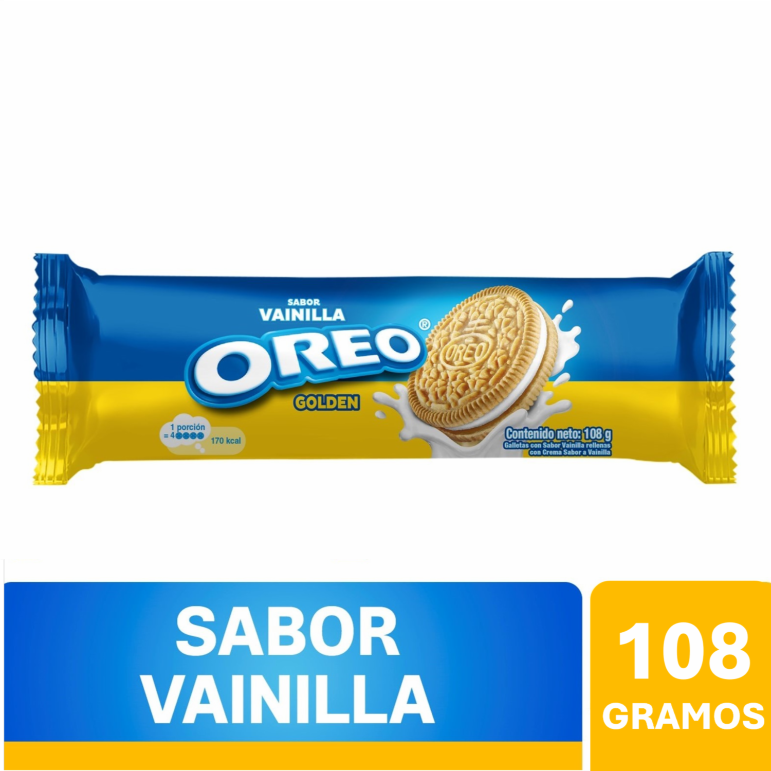 Galletas Dulces Sabor Vainilla OREO 108 G