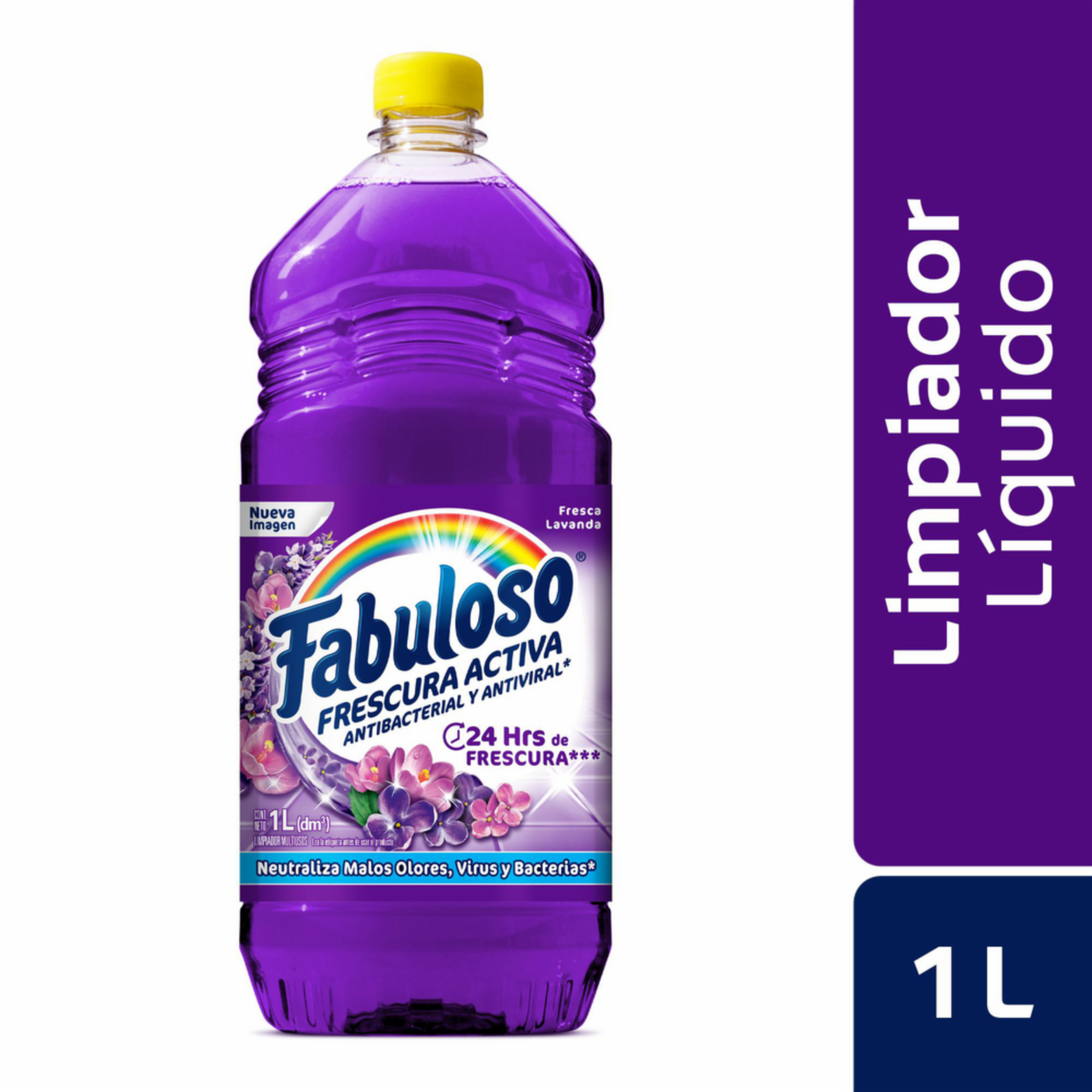 Limpiador Líquido Antibacterial Desinfectante Lavanda FABULOSO 1000 Ml