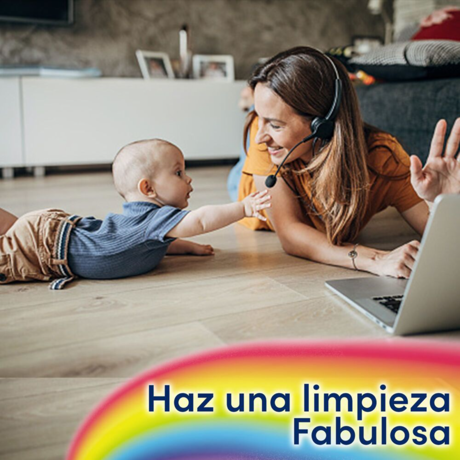 Limpiador Líquido Antibacterial Desinfectante Lavanda FABULOSO 1000 Ml