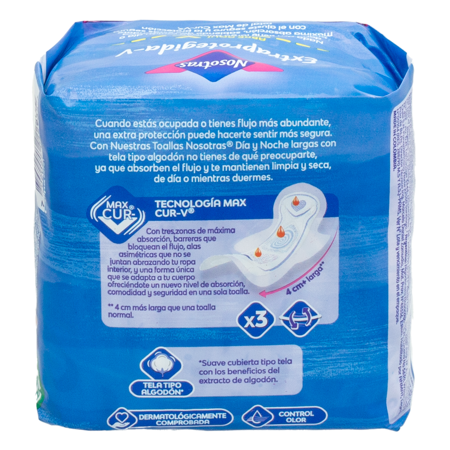 Toalla Sanitaria Invisible Extraproteccion Rapigel NOSOTRAS x 8 Unidades
