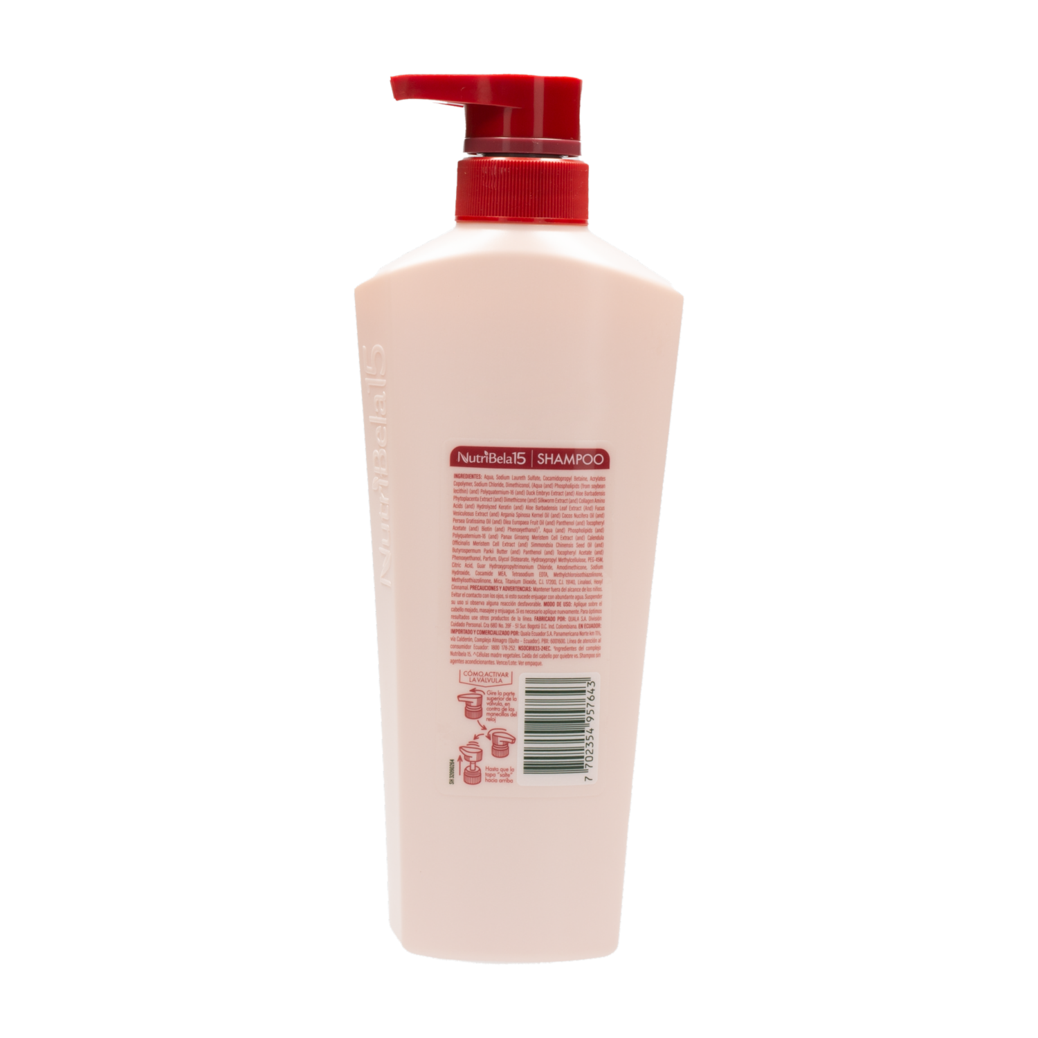 Shampoo De Cabello Con Células Madre NUTRIBELA 400 Ml