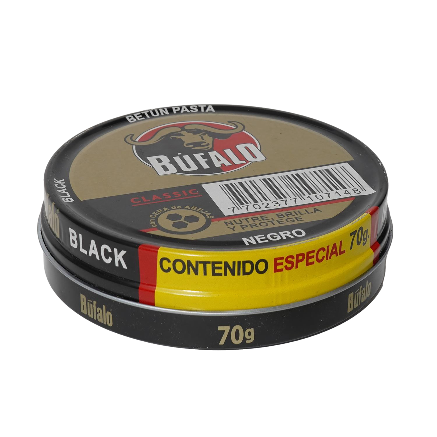 Betún Pasta Con Cera De Abejas Negro Classic BÚFALO 70 G