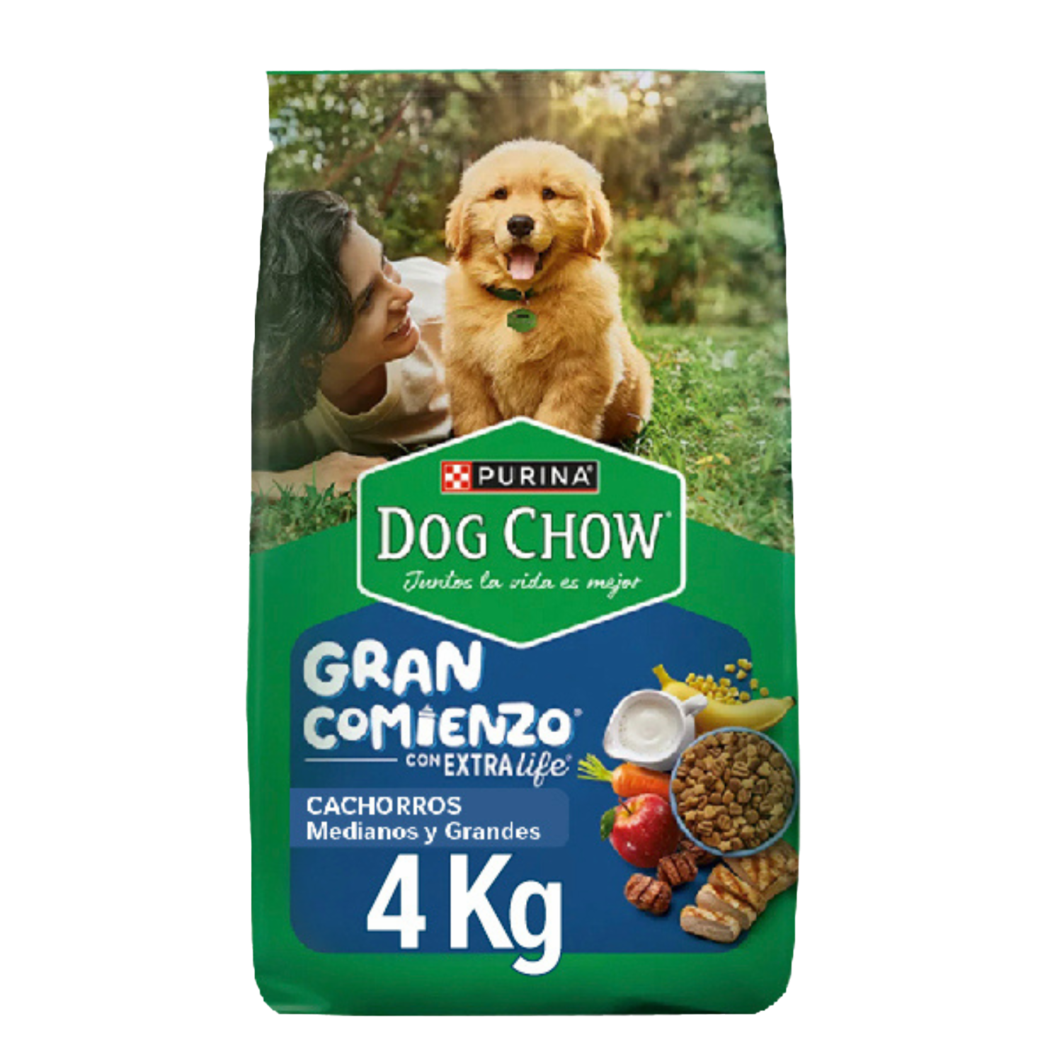 Alimento Para Perros Cachorros Medianos Y Grandes PURINA DOG CHOW 4 Kg