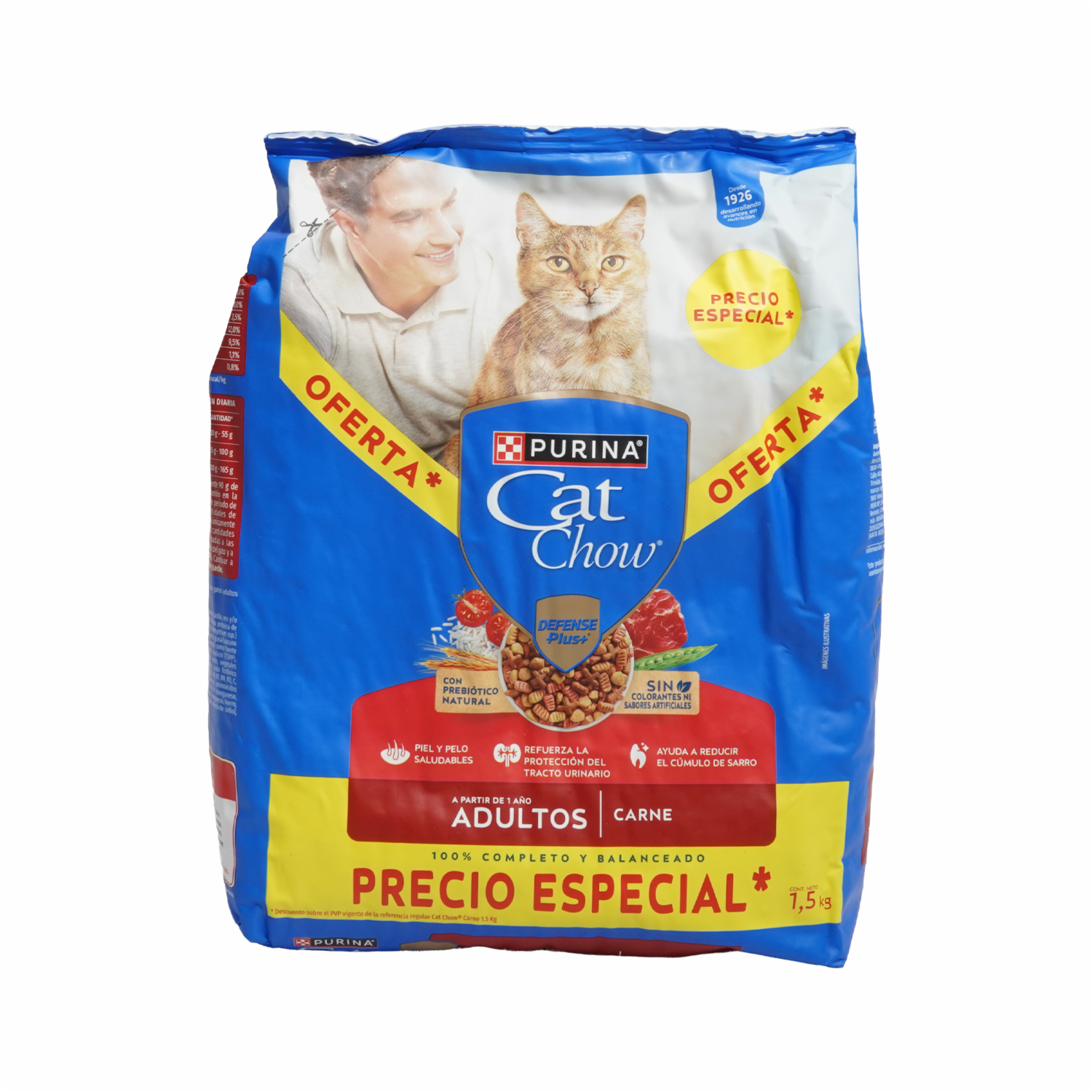 Alimento Para Gatos Sabor A Carne Defense Plus PURINA 1.5 Kg
