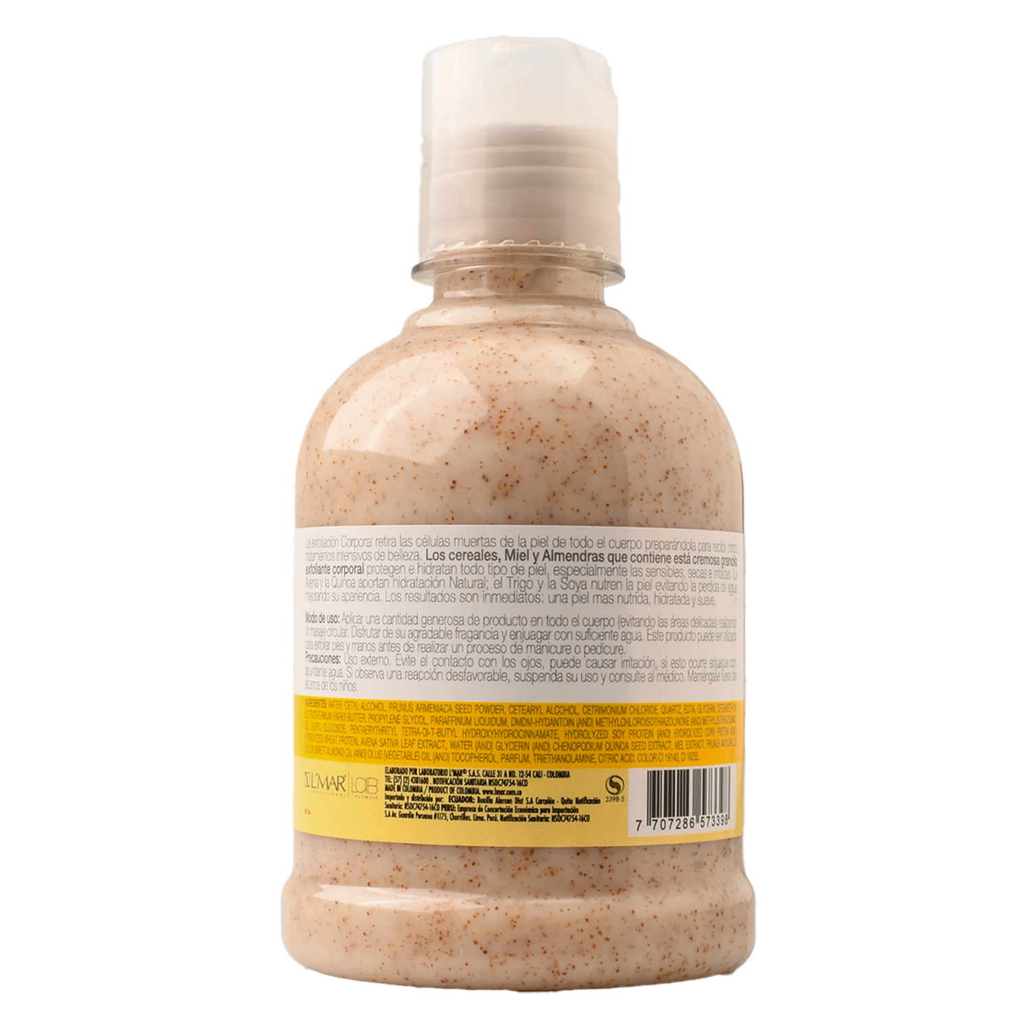 Exfoliante Corporal Corporal Corp En Crema Avena Trigo Miel L’MAR 300 G
