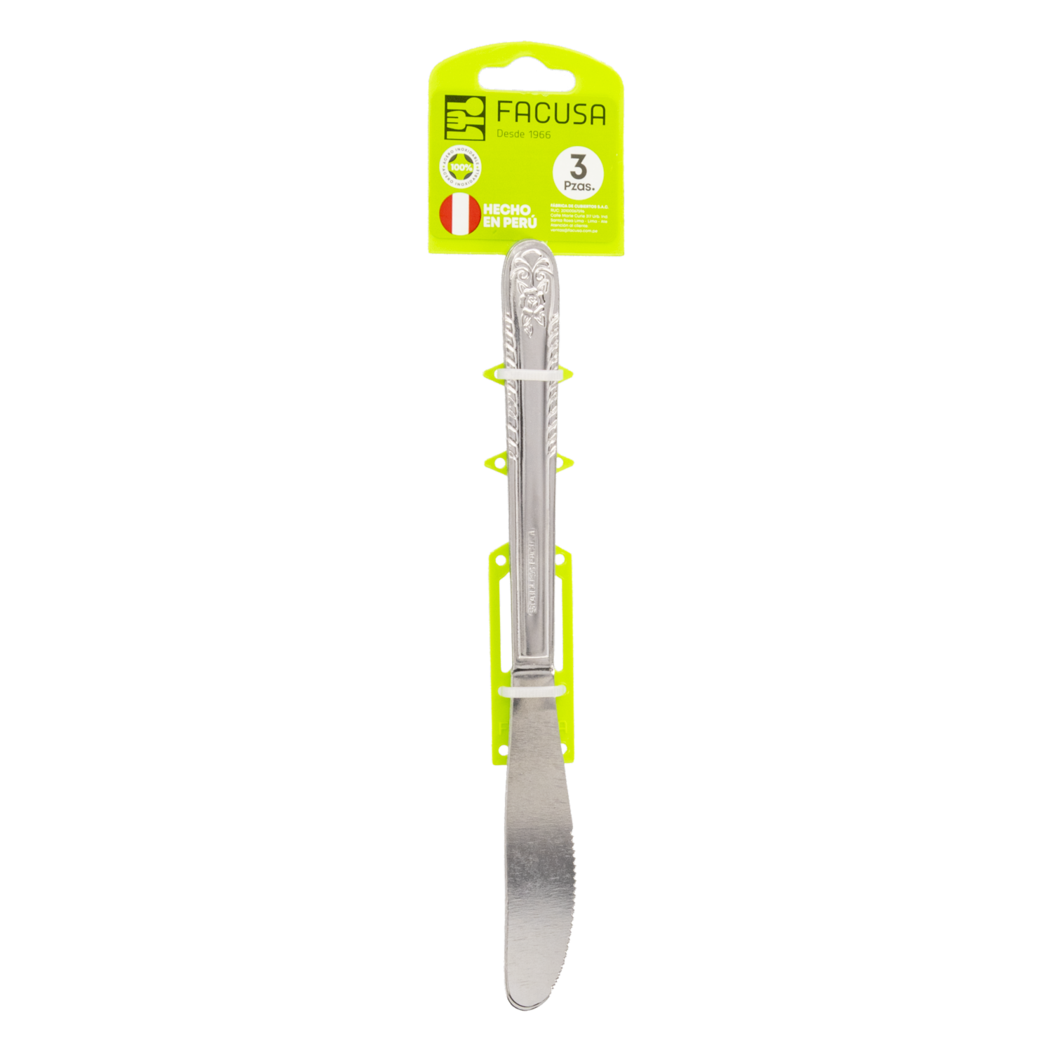 Set Cuchillos Para Mesa Rosita FACUSA 3 Piezas