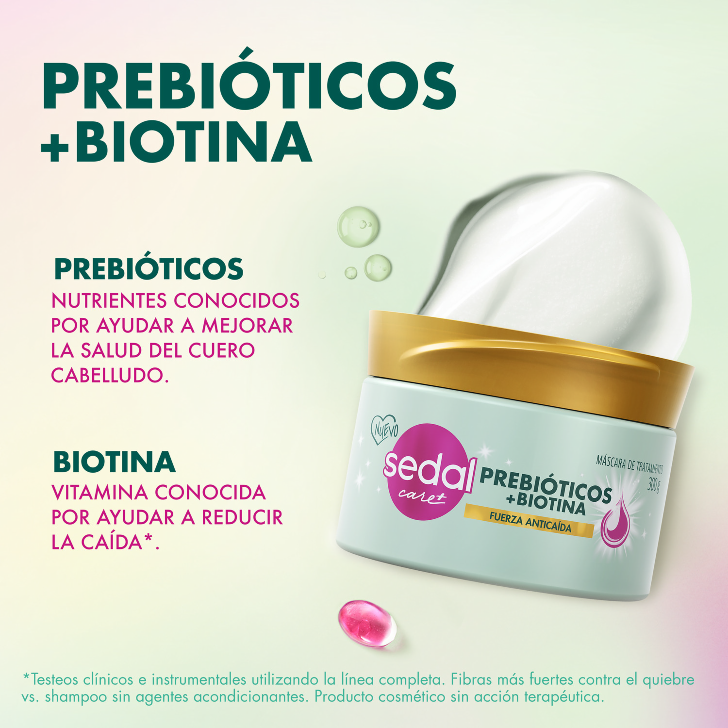 Tratamiento Capilar Prebiótico Con Biotina SEDAL 300 G
