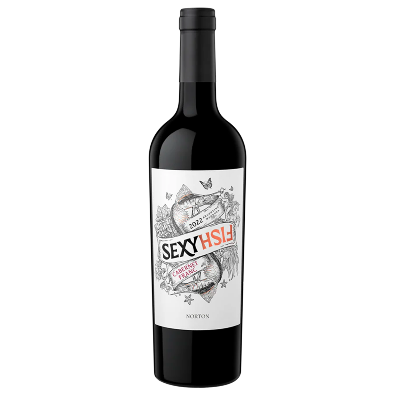 Vino Tinto Argentino Sexy Fish Cabernet Franc NORTON 750 Ml
