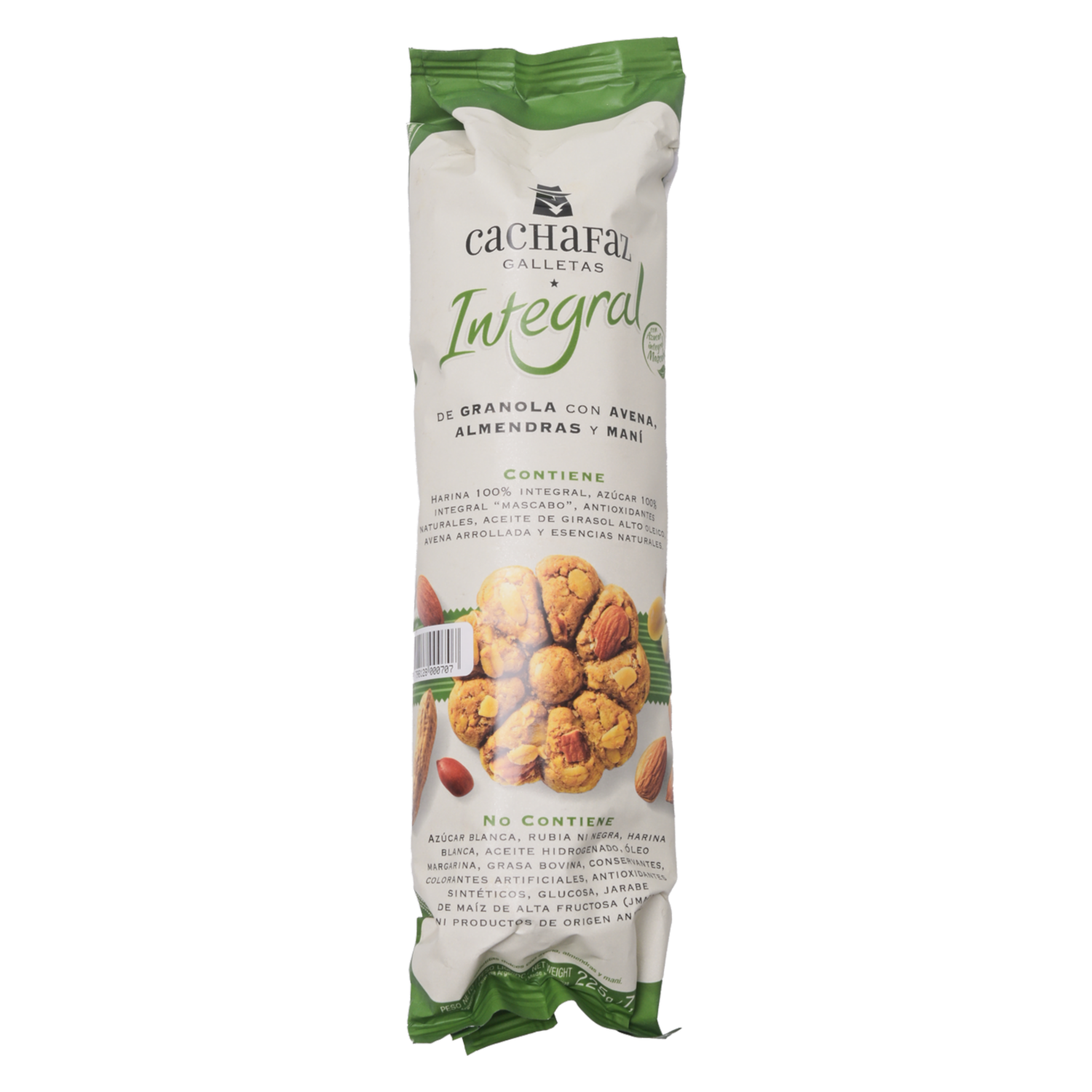 Galletas Integrales De Avena Almendras Y Maní CACHAFAZ 225 G