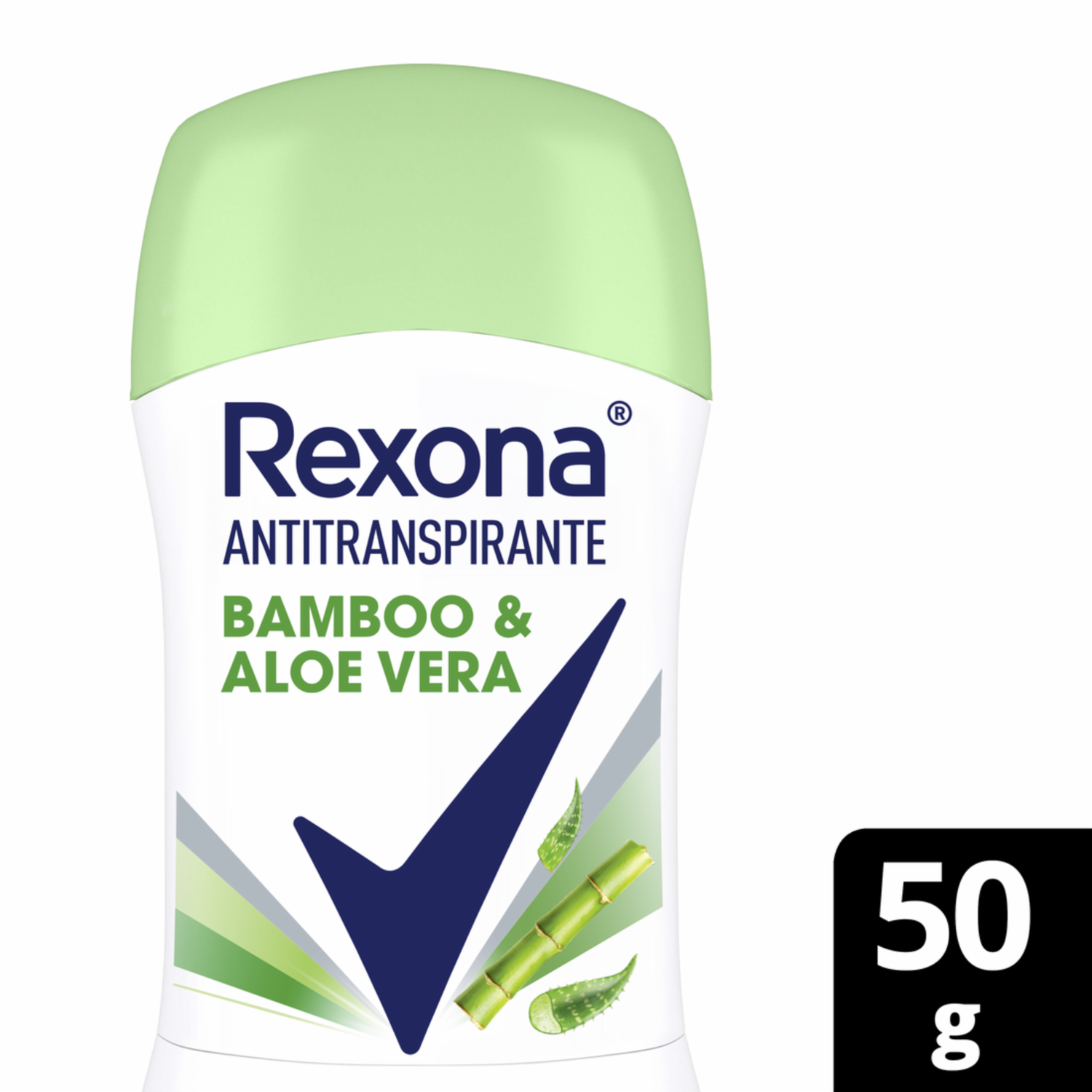 Desodorante En Barra Para Dama Bamboo Y Aloe Vera REXONA 50 G