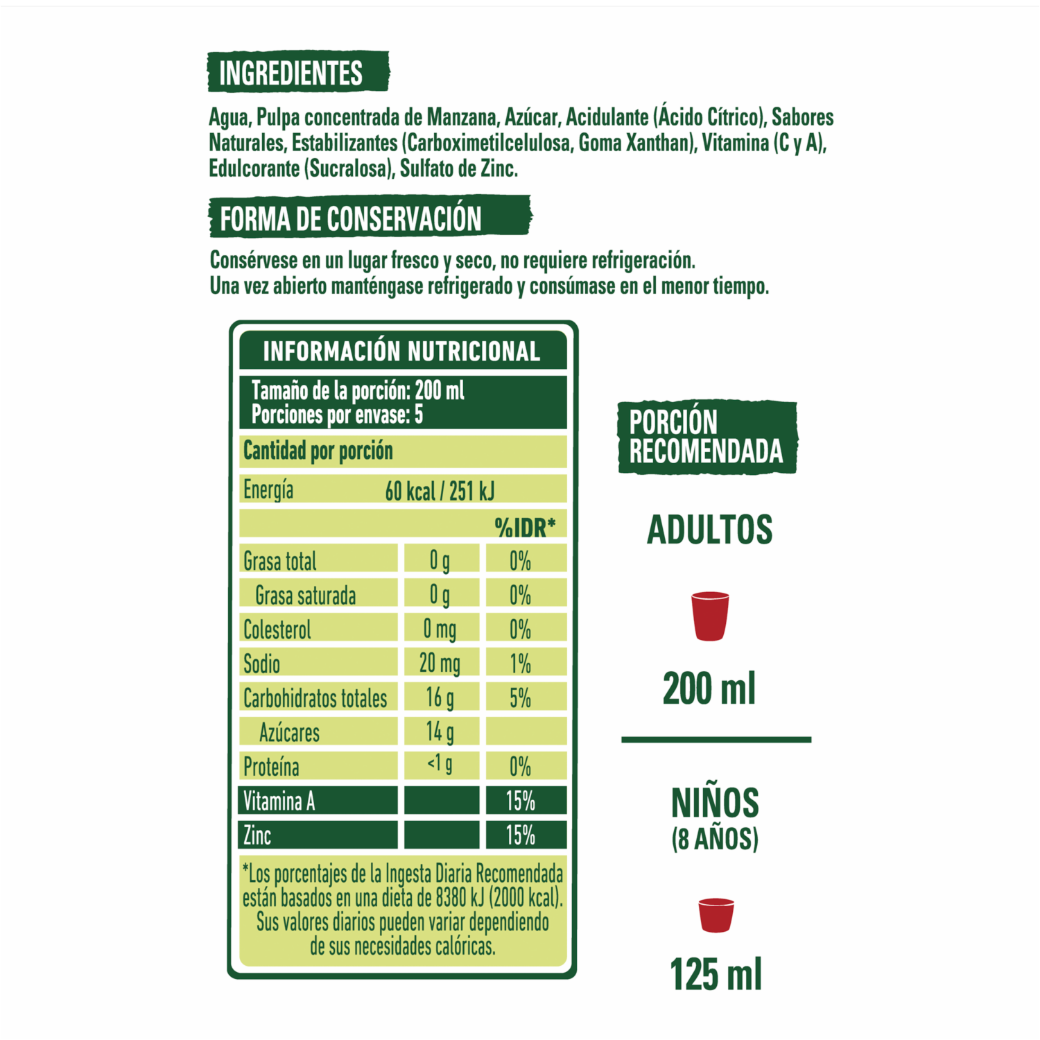 Néctar De Manzana NATURA 1000 Ml
