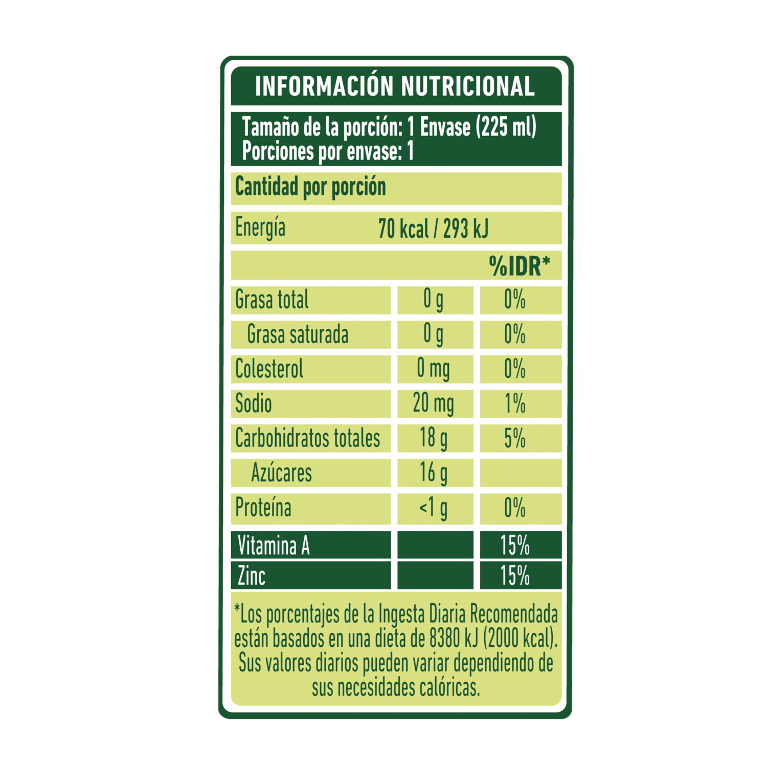 Néctar De Manzana NATURA 225 Ml