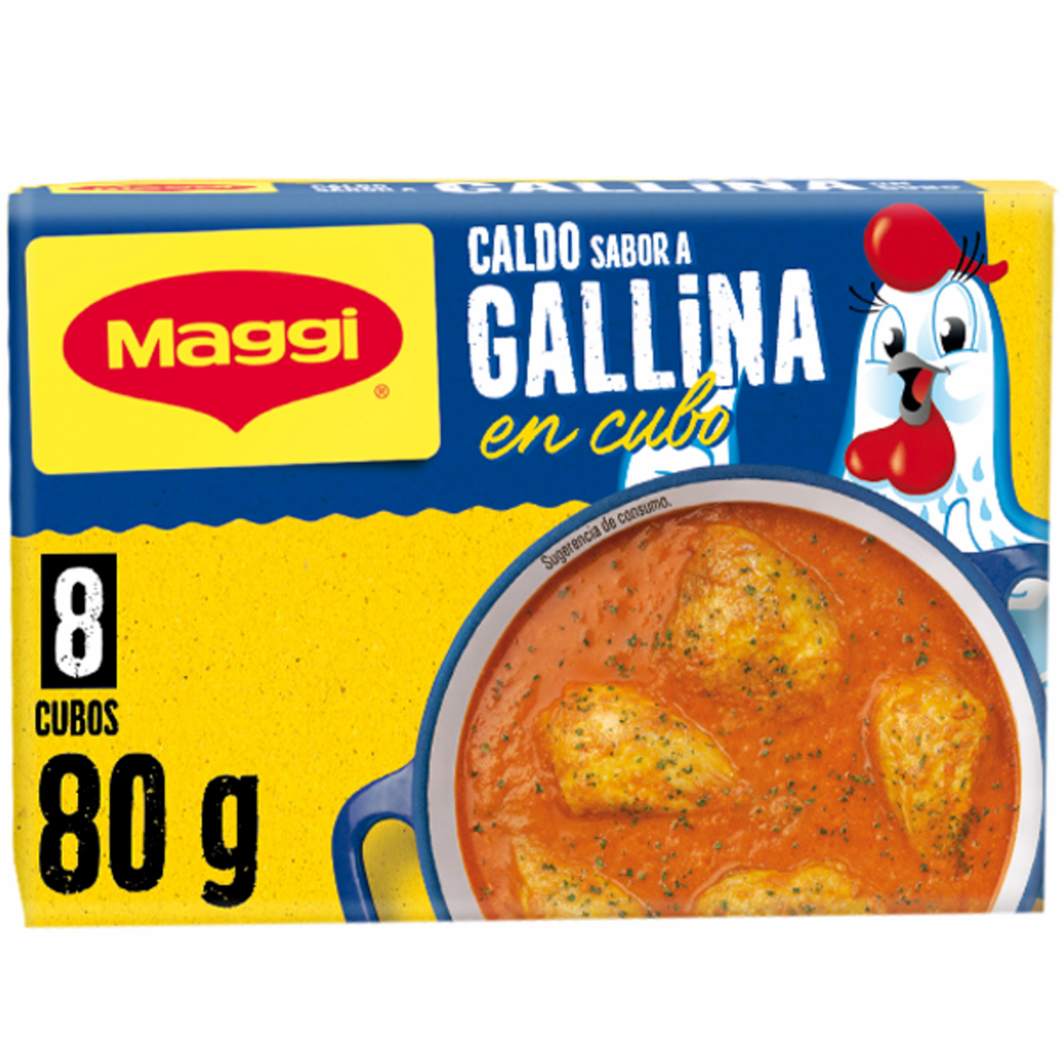 Caldo De Gallina En Cubos Doble Gusto MAGGI 80 G