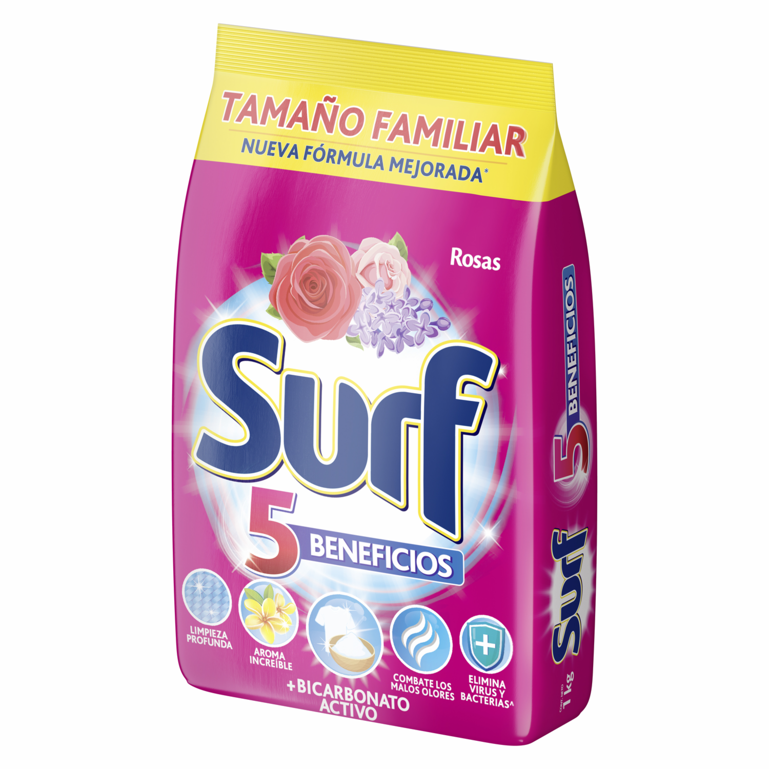Detergente En Polvo Aroma Rosas Y Lilas SURF 1000 G