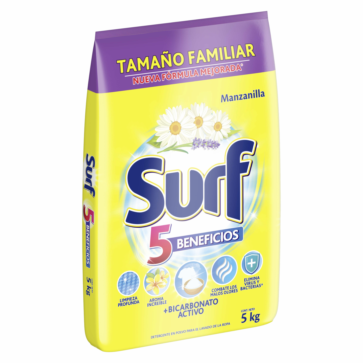 Detergente En Polvo Aroma Manzanilla SURF 5000 G