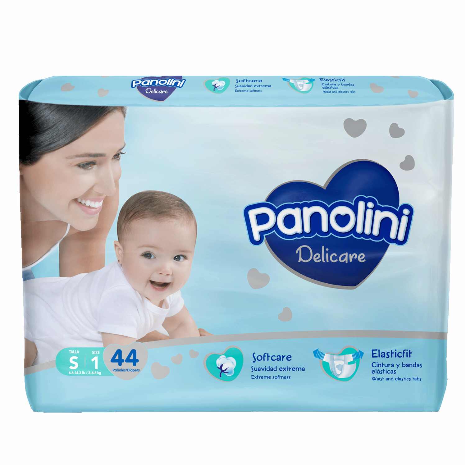 Pañal Delicare Talla P E1 PANOLINI X 44 Uds