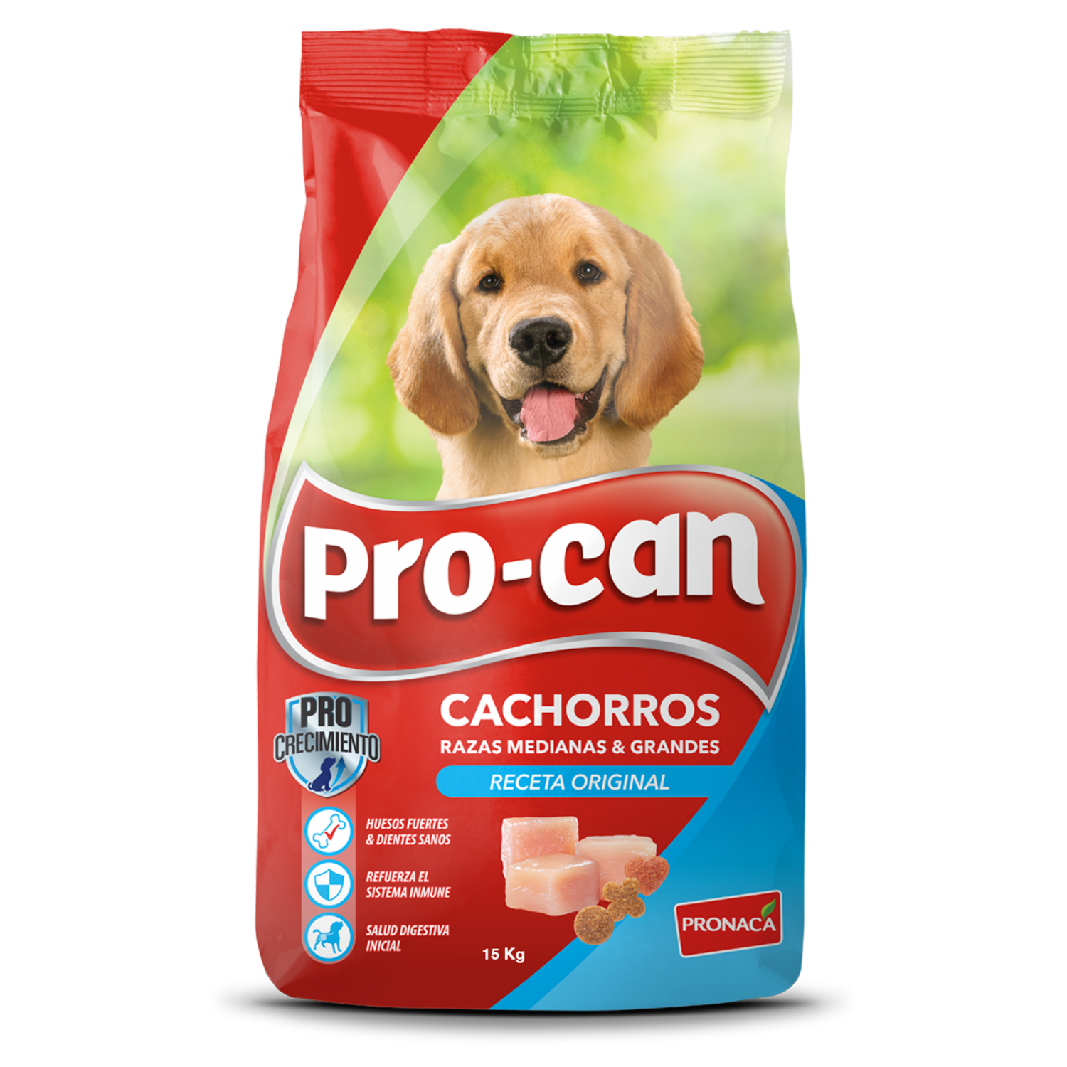 Alimento Para Perros Cachorros Razas Medianas Y Grandes Original PRO-CAN 15 Kg