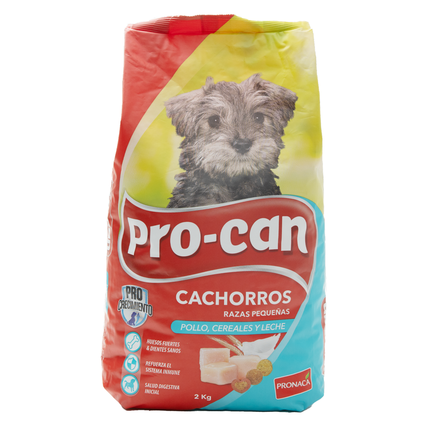 Alimento Para Perros Cachorros Razas Pequeñas Pollo Cereales Y Leche PRO-CAN 2 Kg