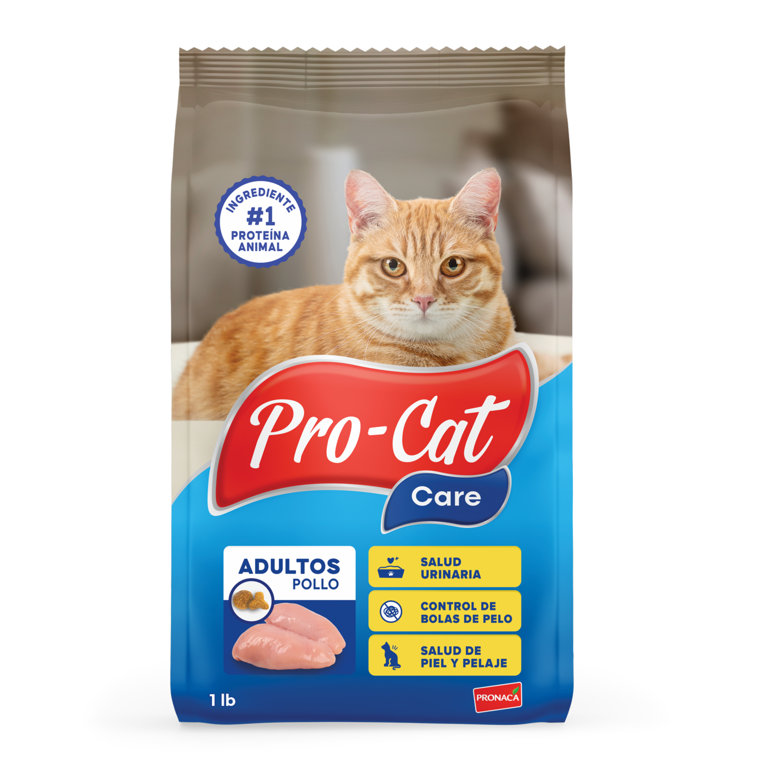 Alimento Para Gatos Adultos Sabor A Pollo PRO-CAT CARE 454 G