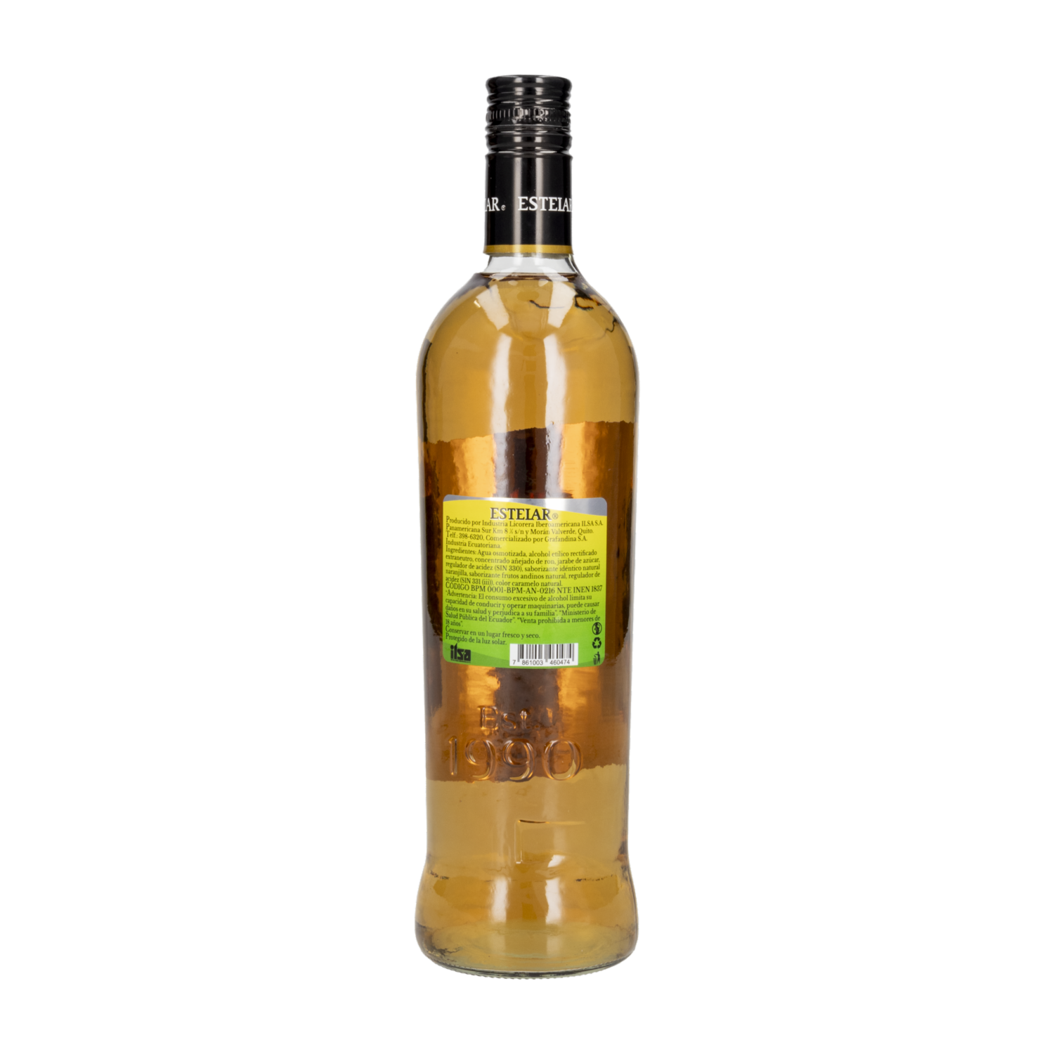 Licor De Ron Naranjilla ESTELAR 750 Ml