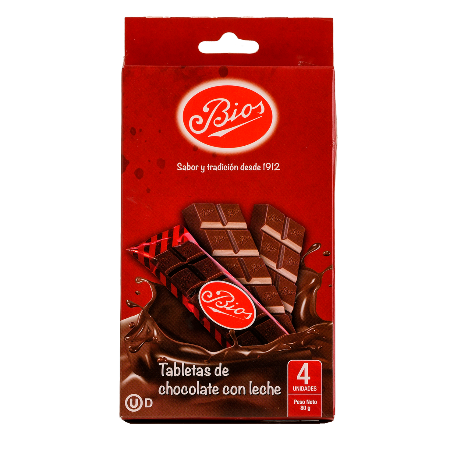 Chocolate Con Leche Tableta BIOS 80 G