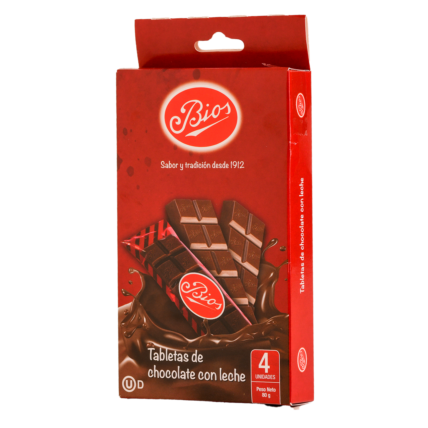 Chocolate Con Leche Tableta BIOS 80 G