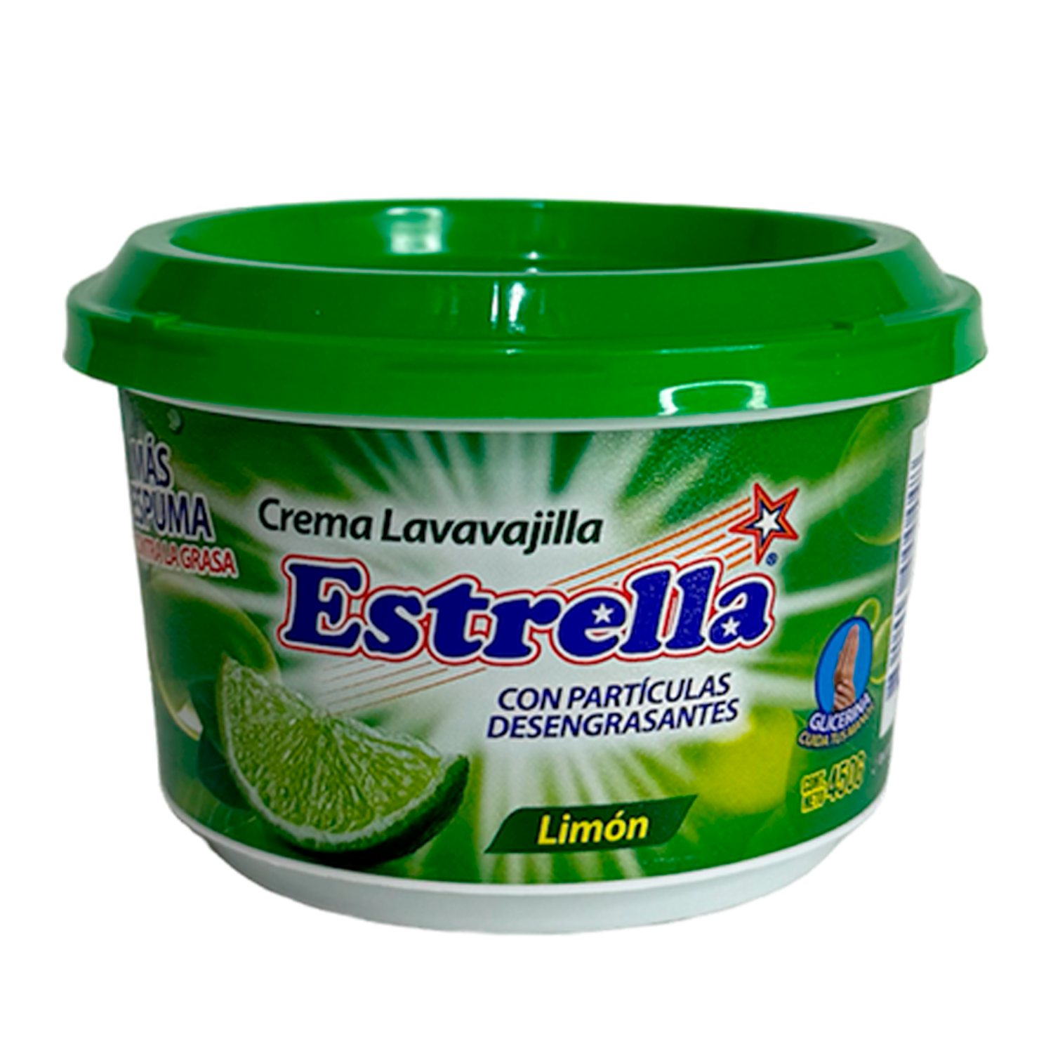Lavavajillas En Crema Aroma Limón Elimina La Grasa ESTRELLA 450 G