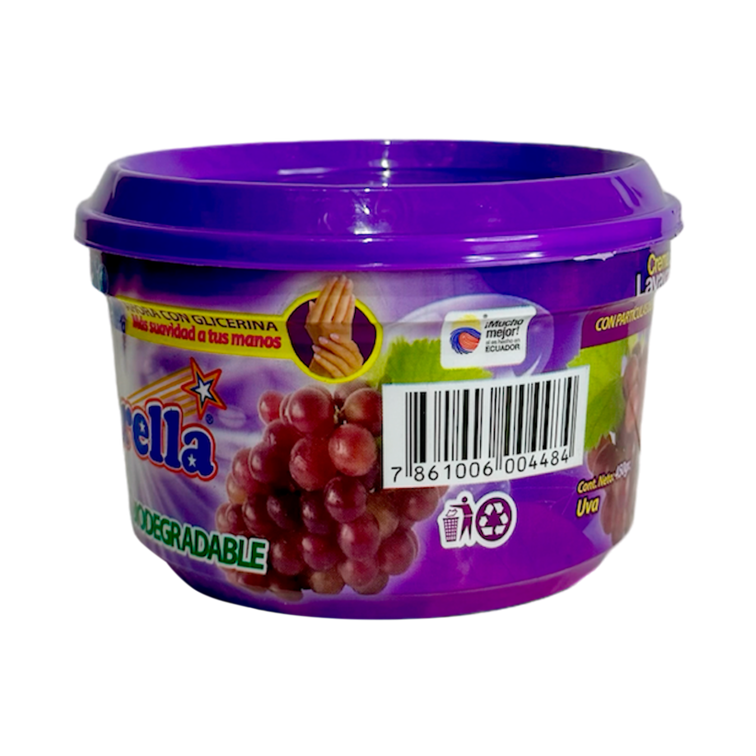 Lavavajillas En Crema Aroma Uva Elimina La Grasa ESTRELLA 450 G