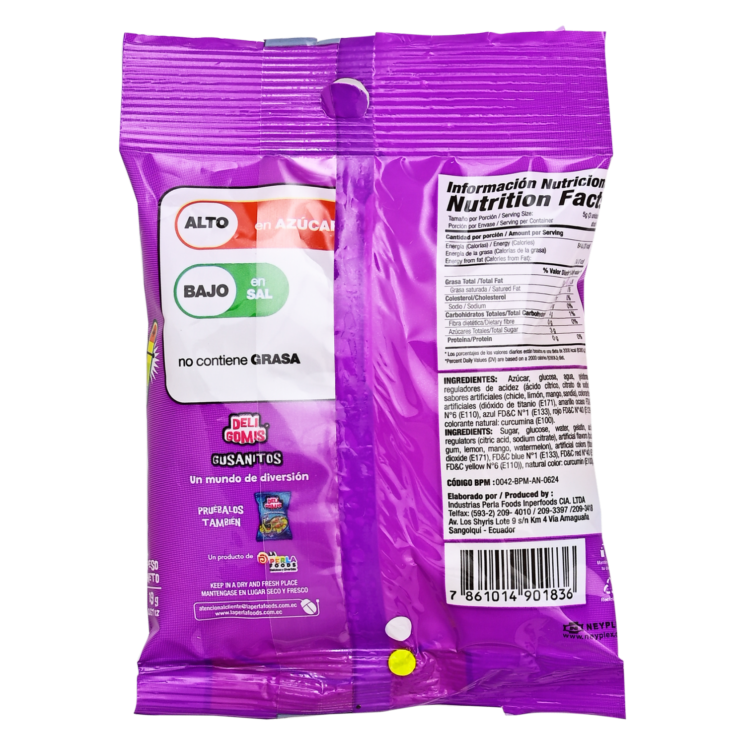 Gomitas Gusanitos DELIGOMIS 19 G