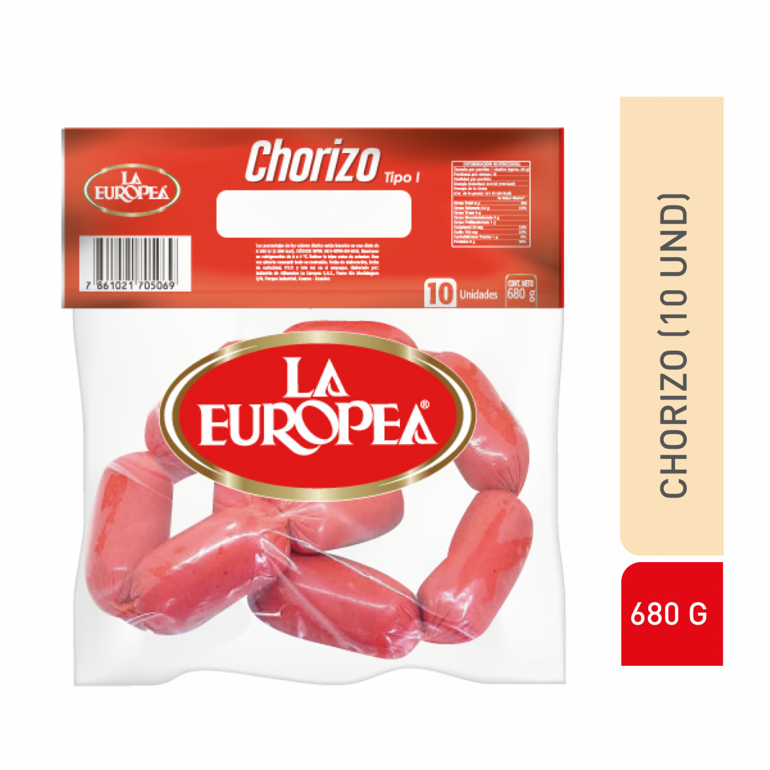 Chorizo Parrillero LA EUROPEA 680 G