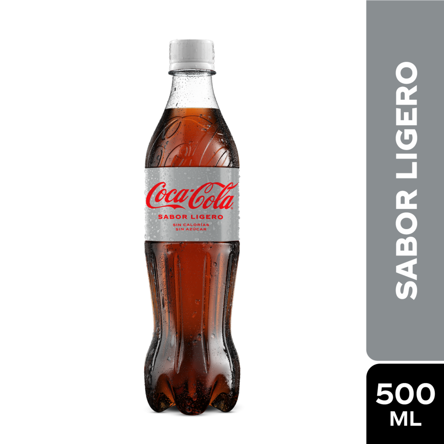Bebida Gaseosa Sabor Ligero Sin Calorías Sin Azúcar COCA-COLA 500 Ml