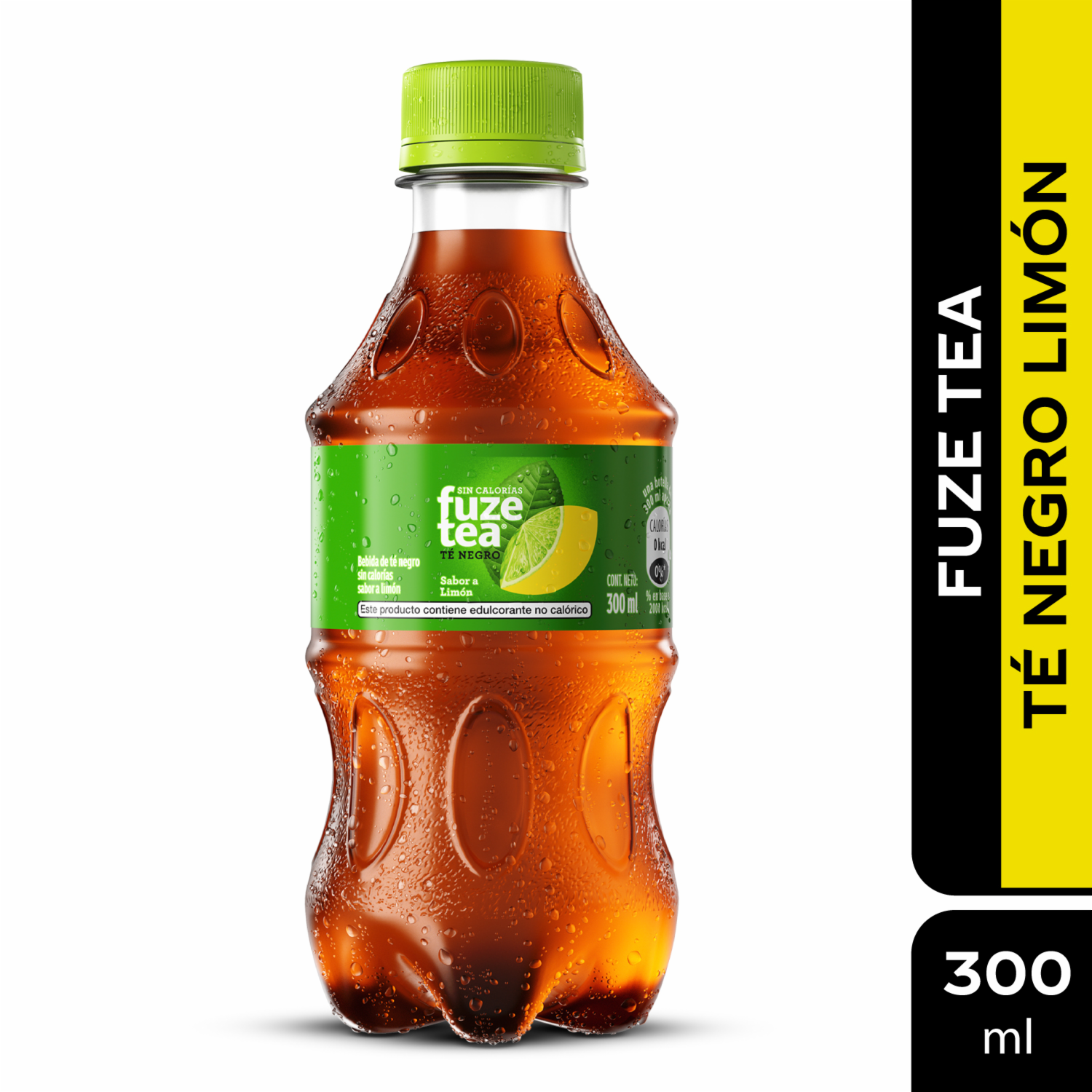 Té Frio Negro Sin Calorías Sabor A Limón FUZE TEA 300.00ml