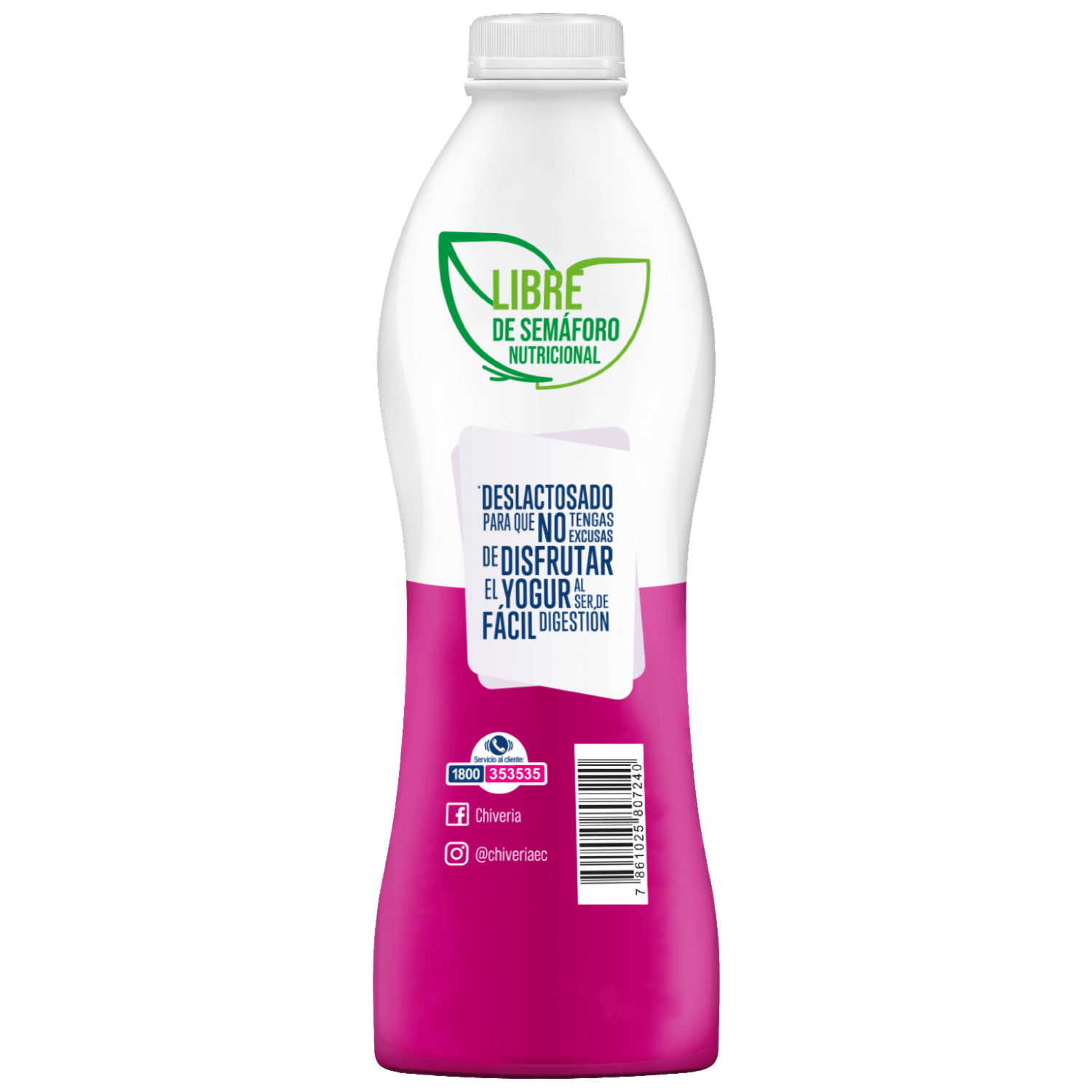 Yogurt Deslactosado De Vainilla CHIVERIA 950 G