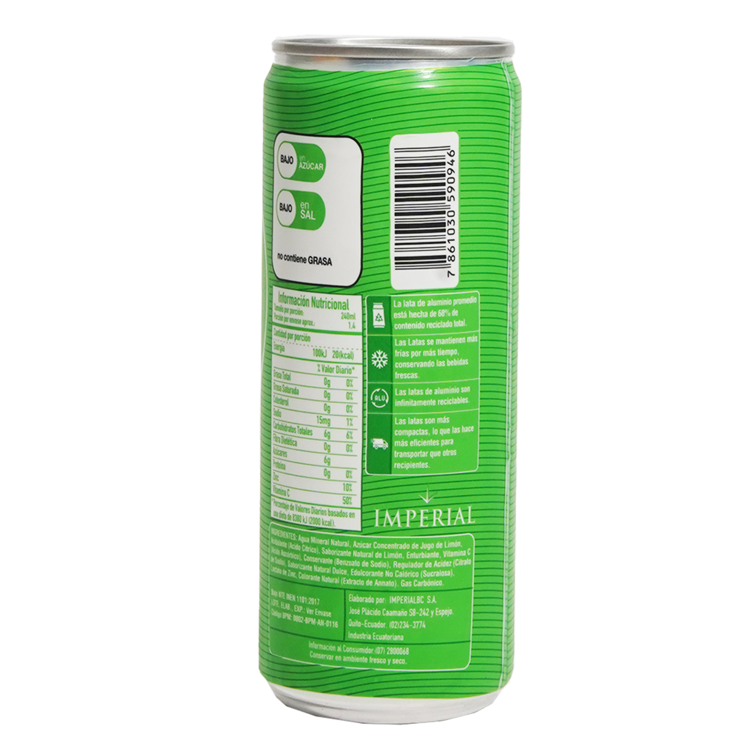 Limonada Con Agua Mineral IMPERIAL Botella
