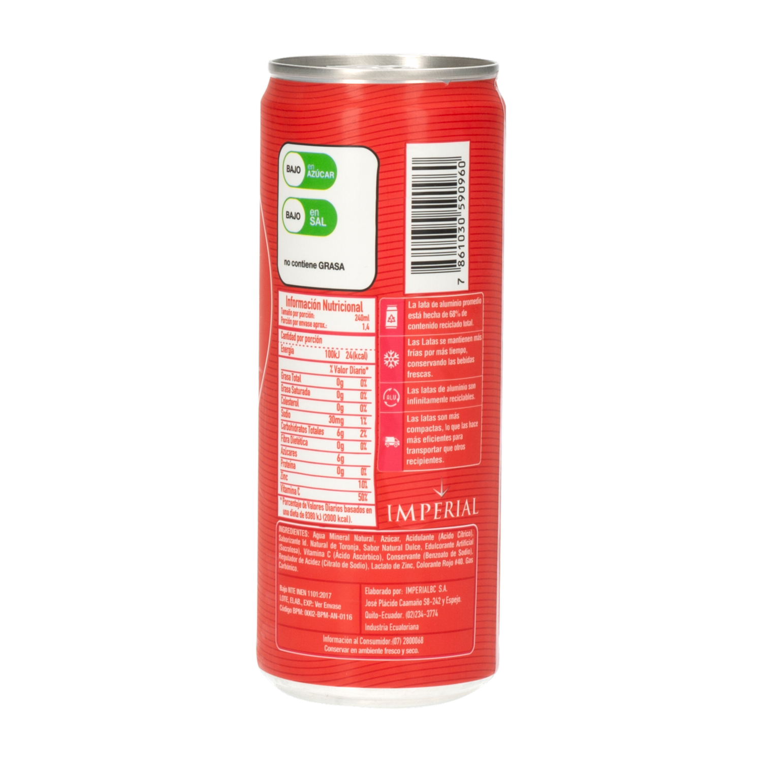 Agua Mineral Toronja IMPERIAL 330 ml
